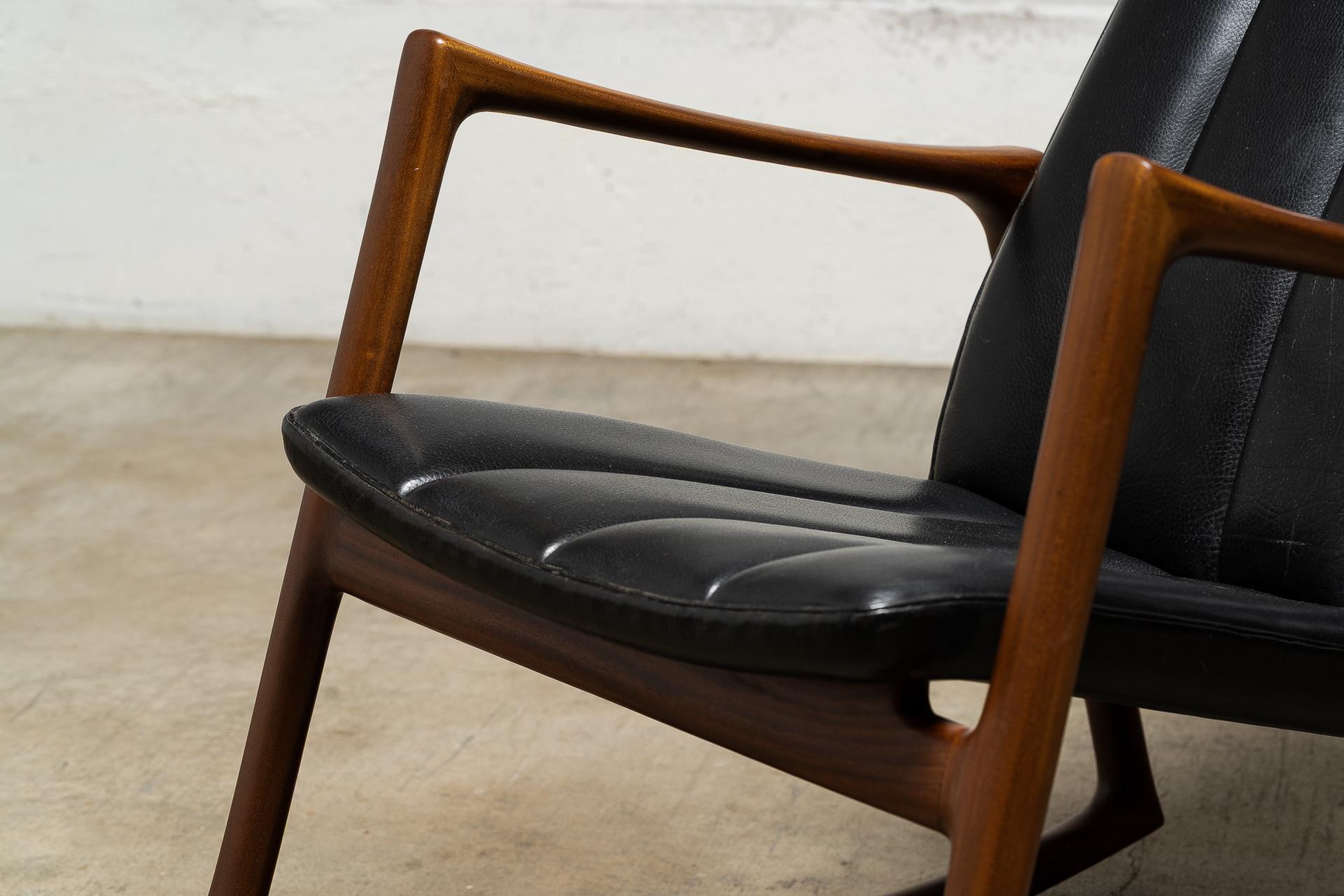 Rare Danish Rocking Chair by Helge Vestergaard-Jensen for Søren Horn For Sale 1