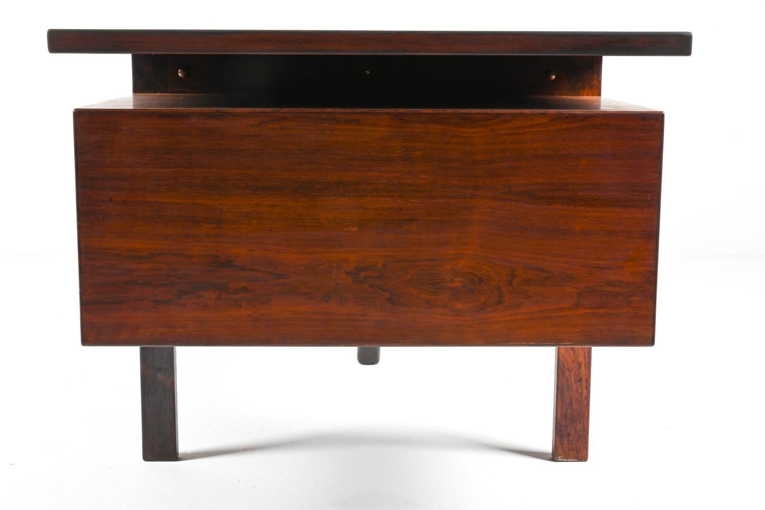 Rare Danish Rosewood Desk Attributed to Jorgen & Nanna Ditzel for Kolds Savvaerk For Sale 8