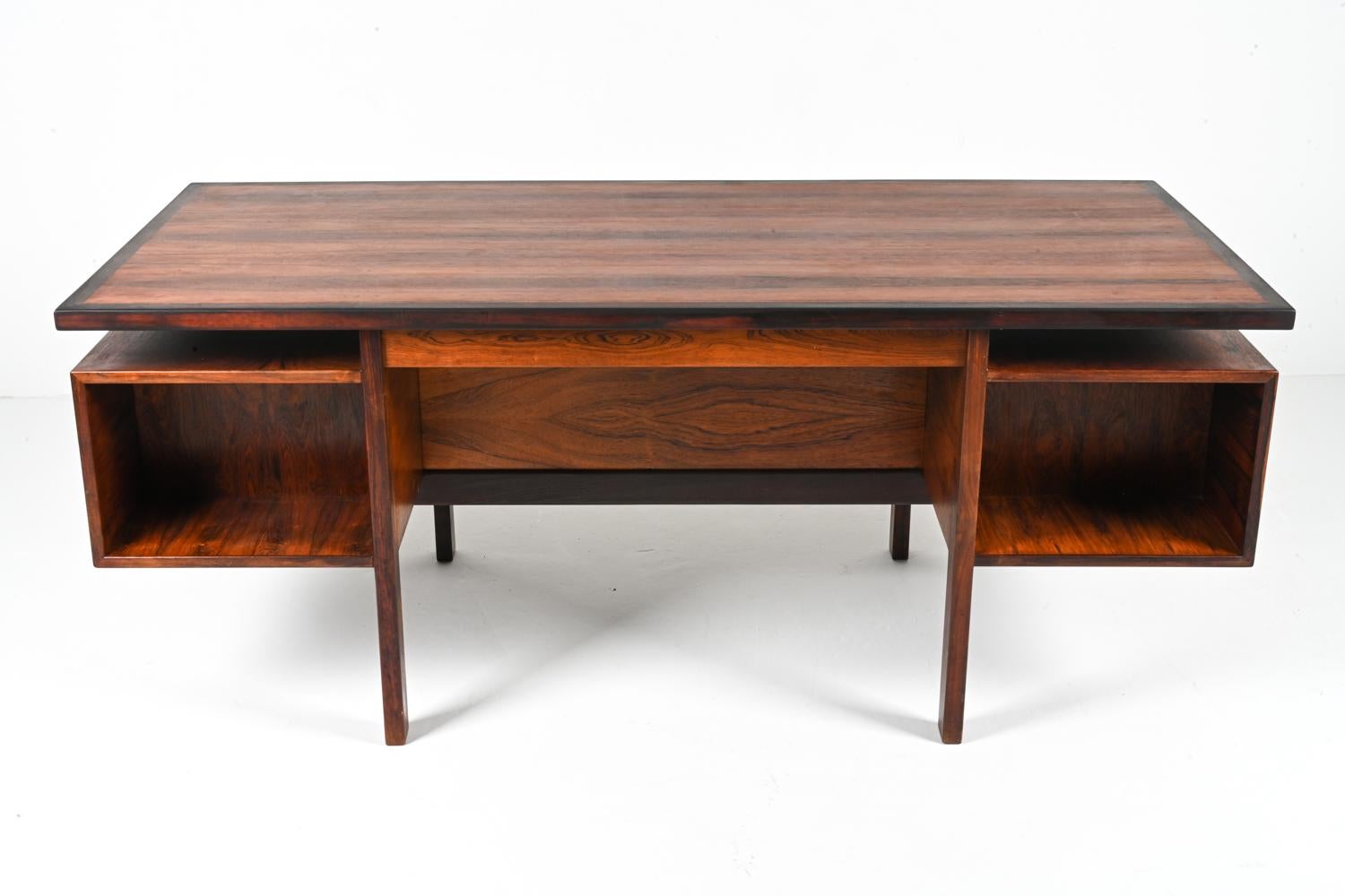 Rare Danish Rosewood Desk Attributed to Jorgen & Nanna Ditzel for Kolds Savvaerk For Sale 10