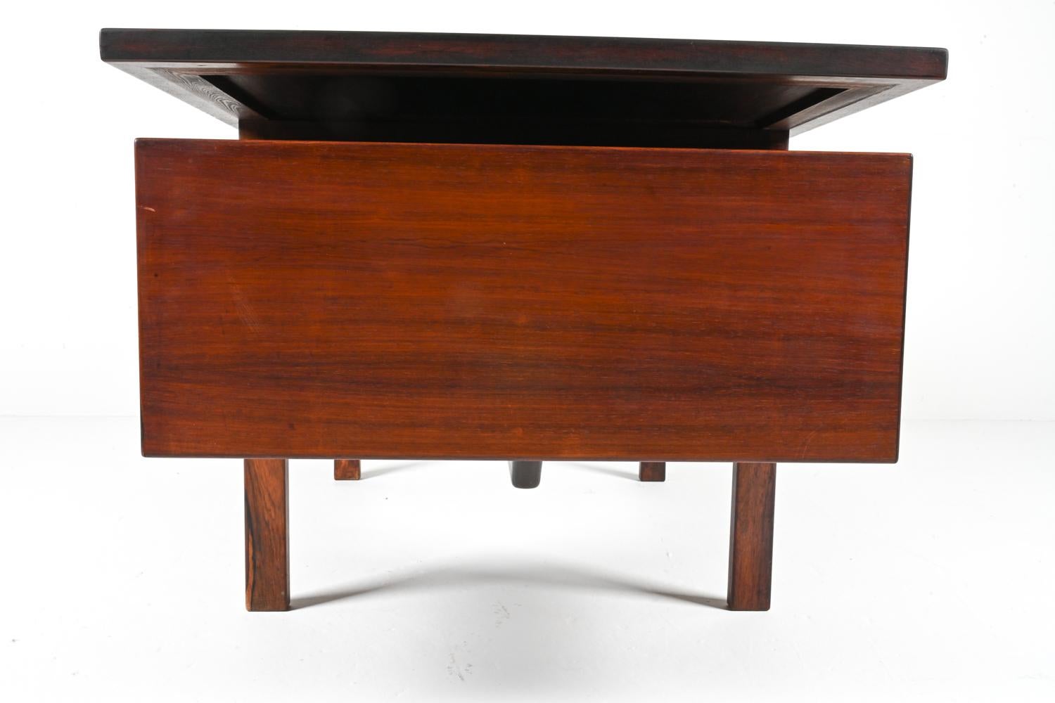 Rare Danish Rosewood Desk Attributed to Jorgen & Nanna Ditzel for Kolds Savvaerk For Sale 14