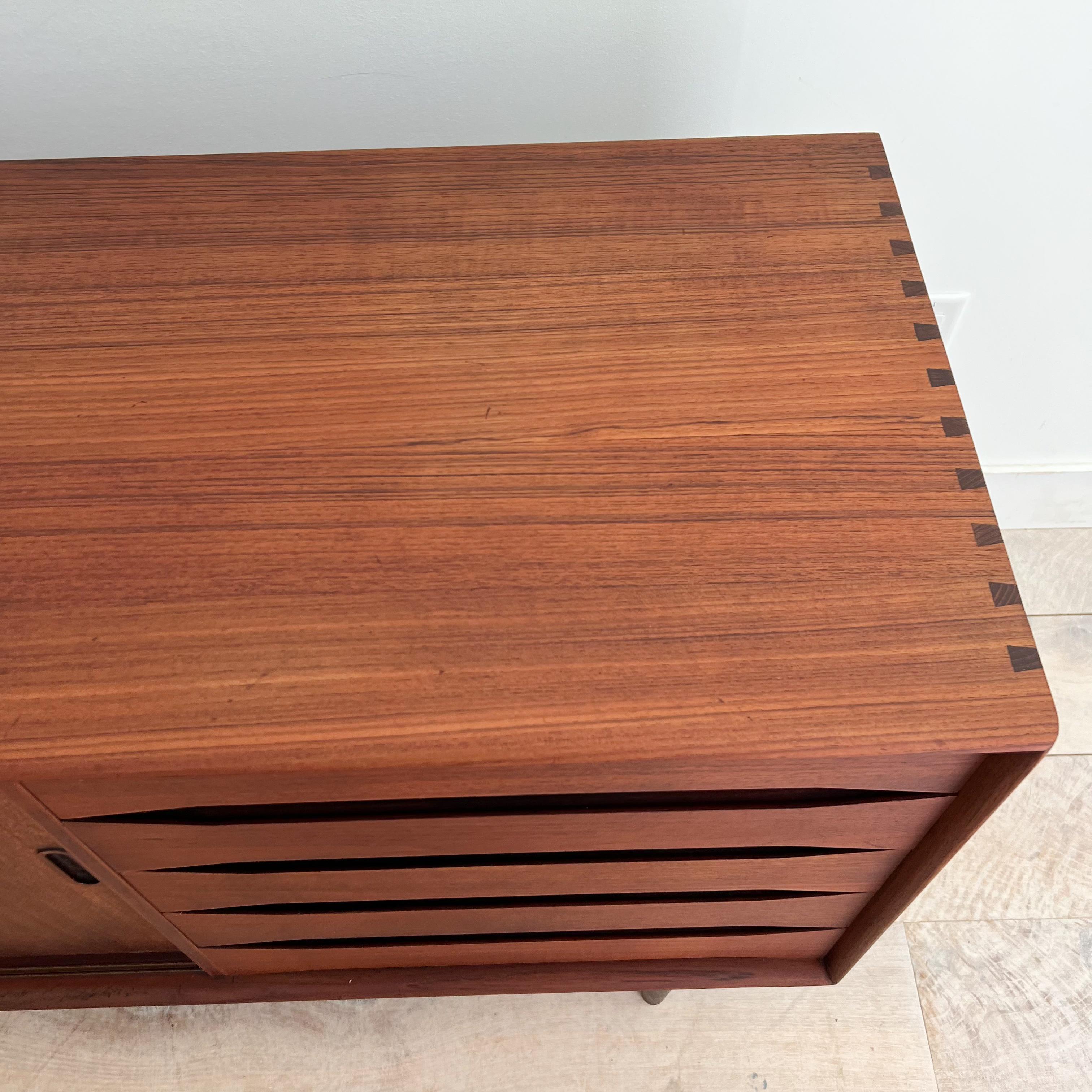 Rare Danish Solid Teak Credenza/Sideboard by Johannes Aasbjerg 9