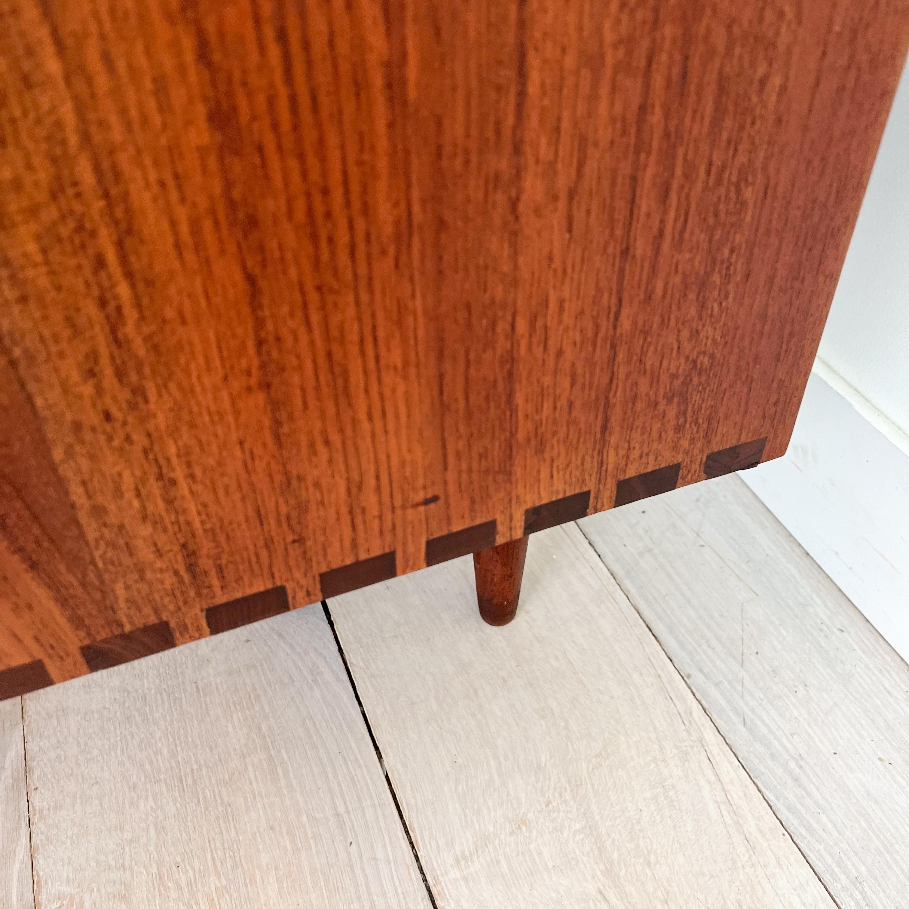 Rare Danish Solid Teak Credenza/Sideboard by Johannes Aasbjerg 13