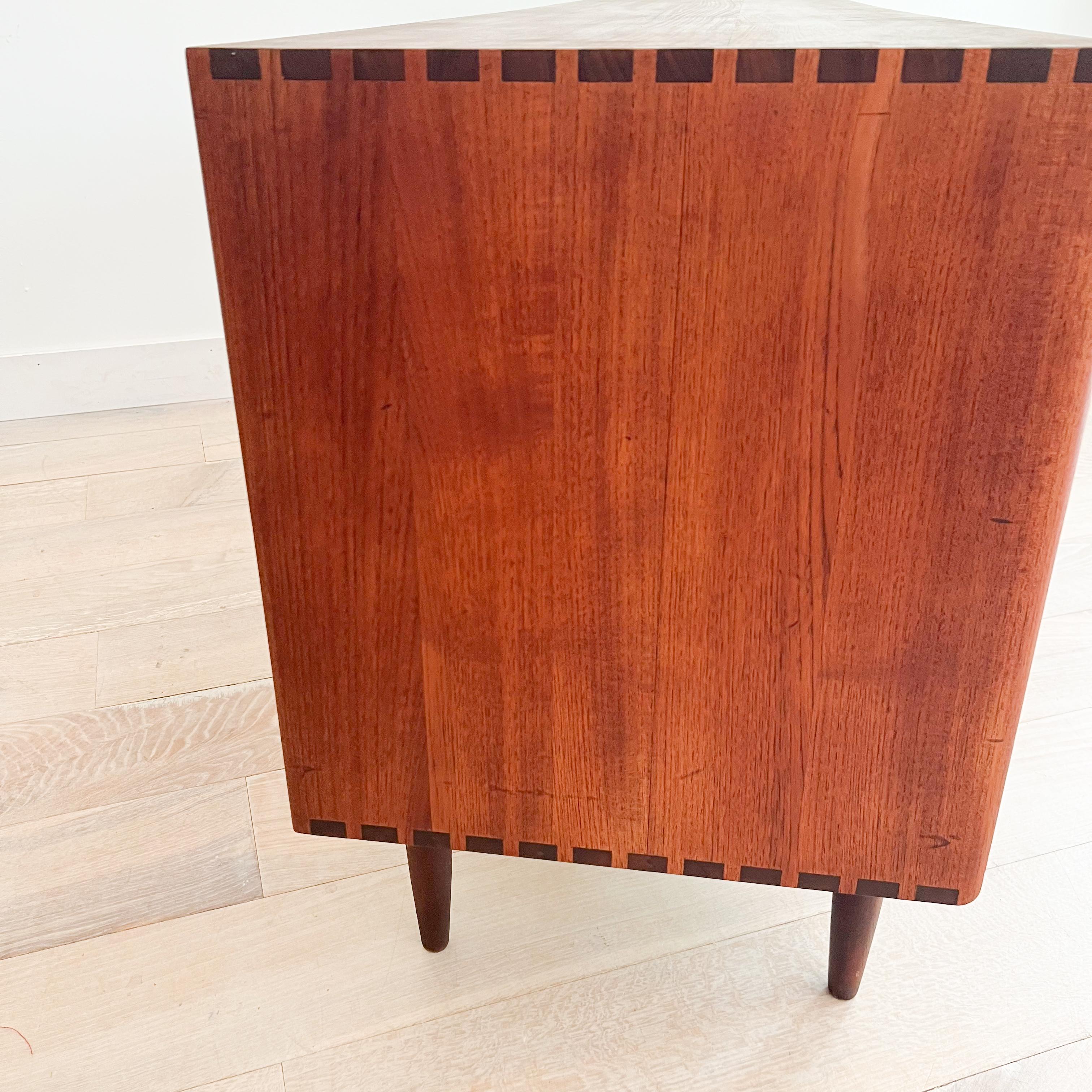 Rare Danish Solid Teak Credenza/Sideboard by Johannes Aasbjerg 2