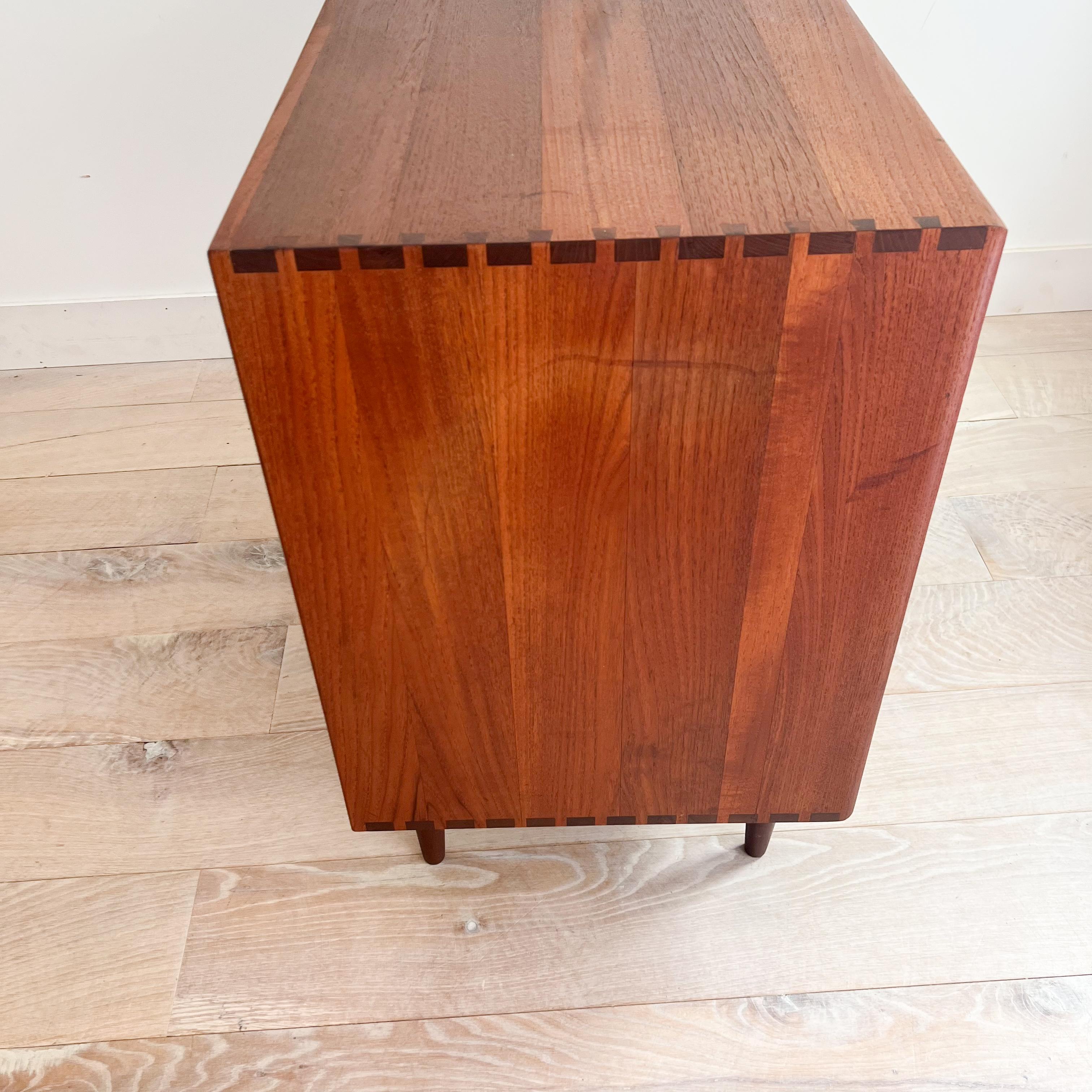 Rare Danish Solid Teak Dresser by Johannes Aasbjerg (B) 8