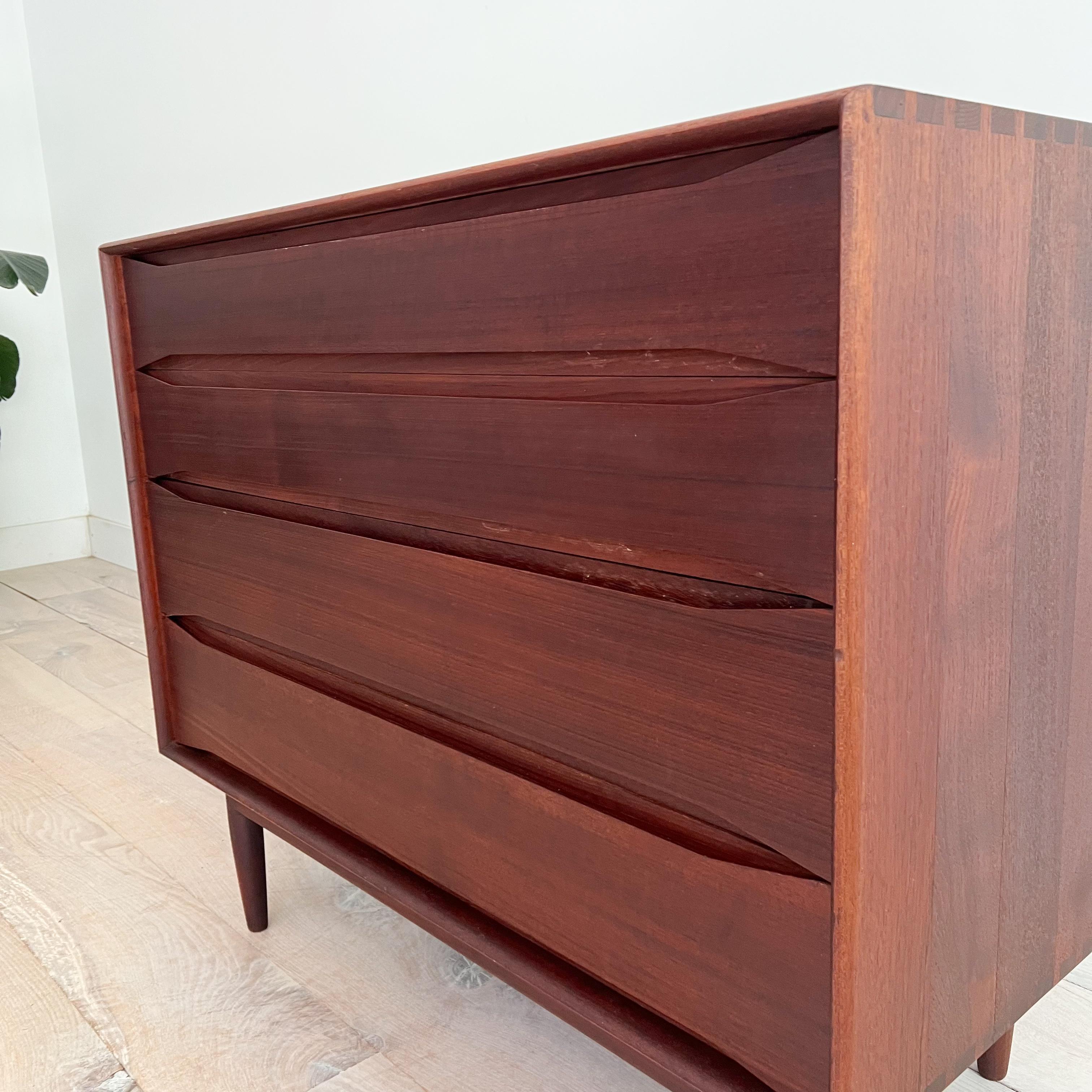 Rare Danish Solid Teak Dresser by Johannes Aasbjerg (B) 2