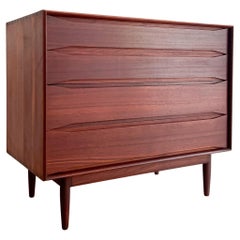 Used Rare Danish Solid Teak Dresser by Johannes Aasbjerg (B)