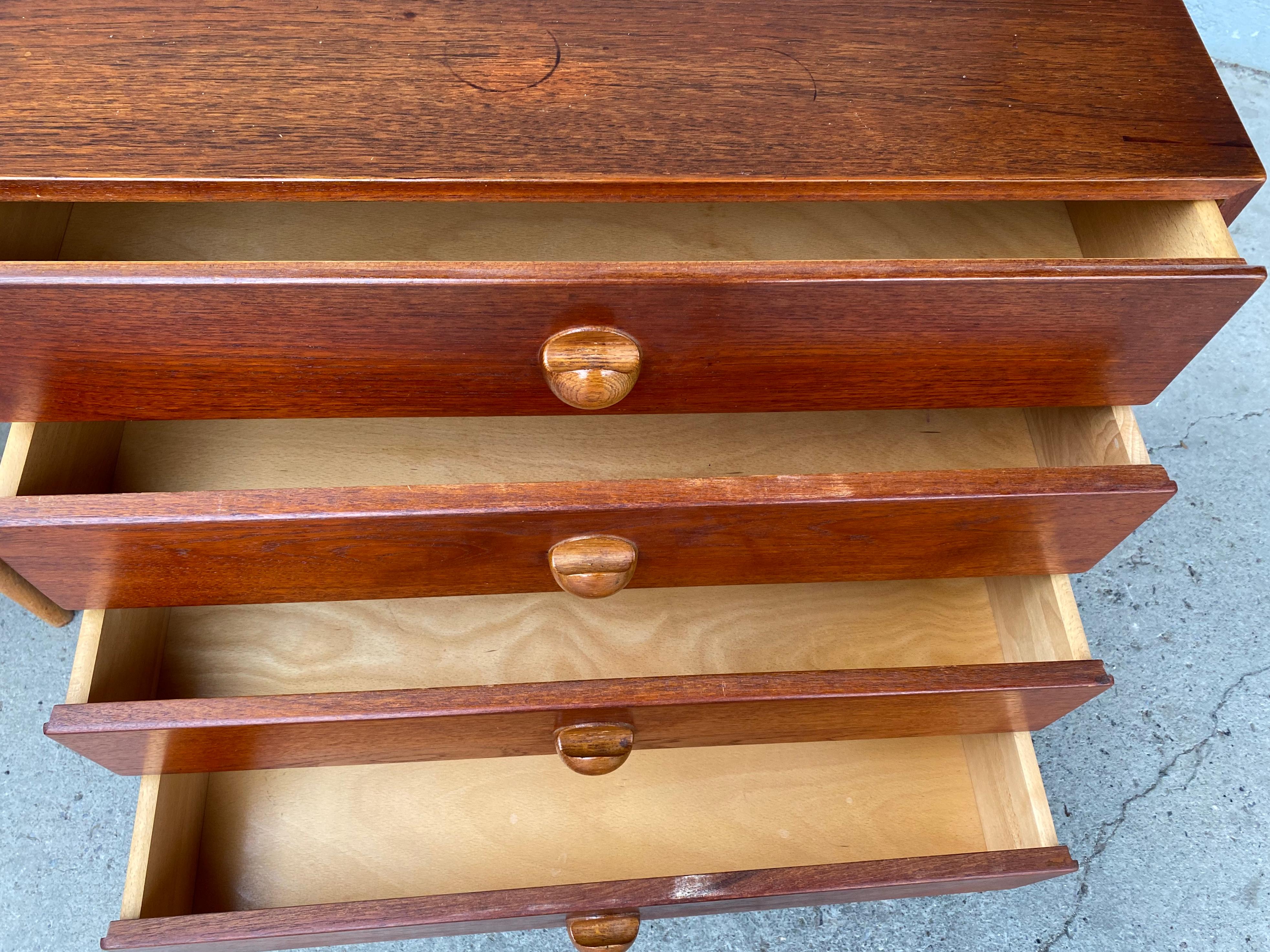 Rare Danish Teak Chest and Cabinet by Vilhelm Wohlert, Naestved Furniture, 1958 4