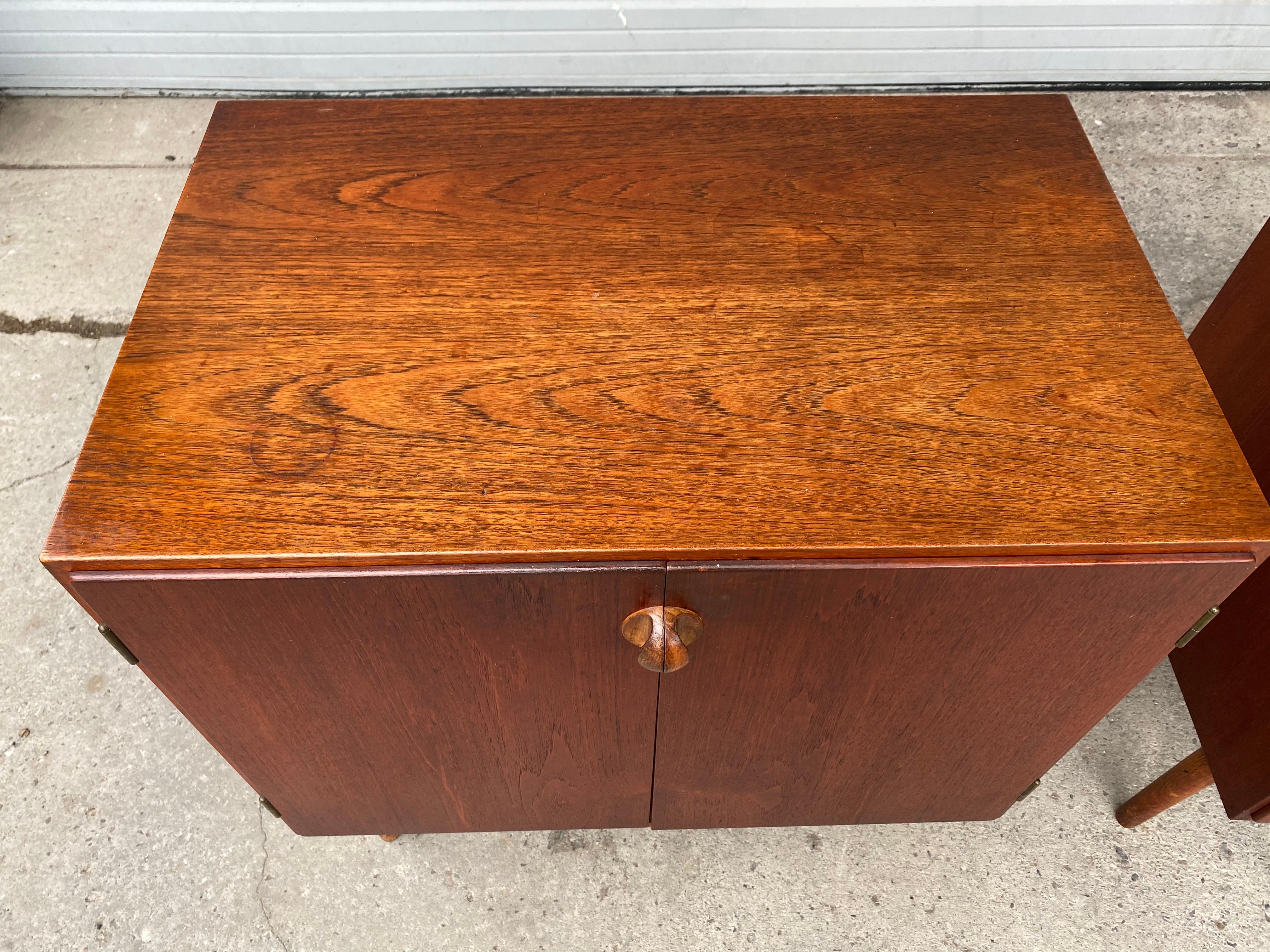 Birch Rare Danish Teak Chest and Cabinet by Vilhelm Wohlert, Naestved Furniture, 1958