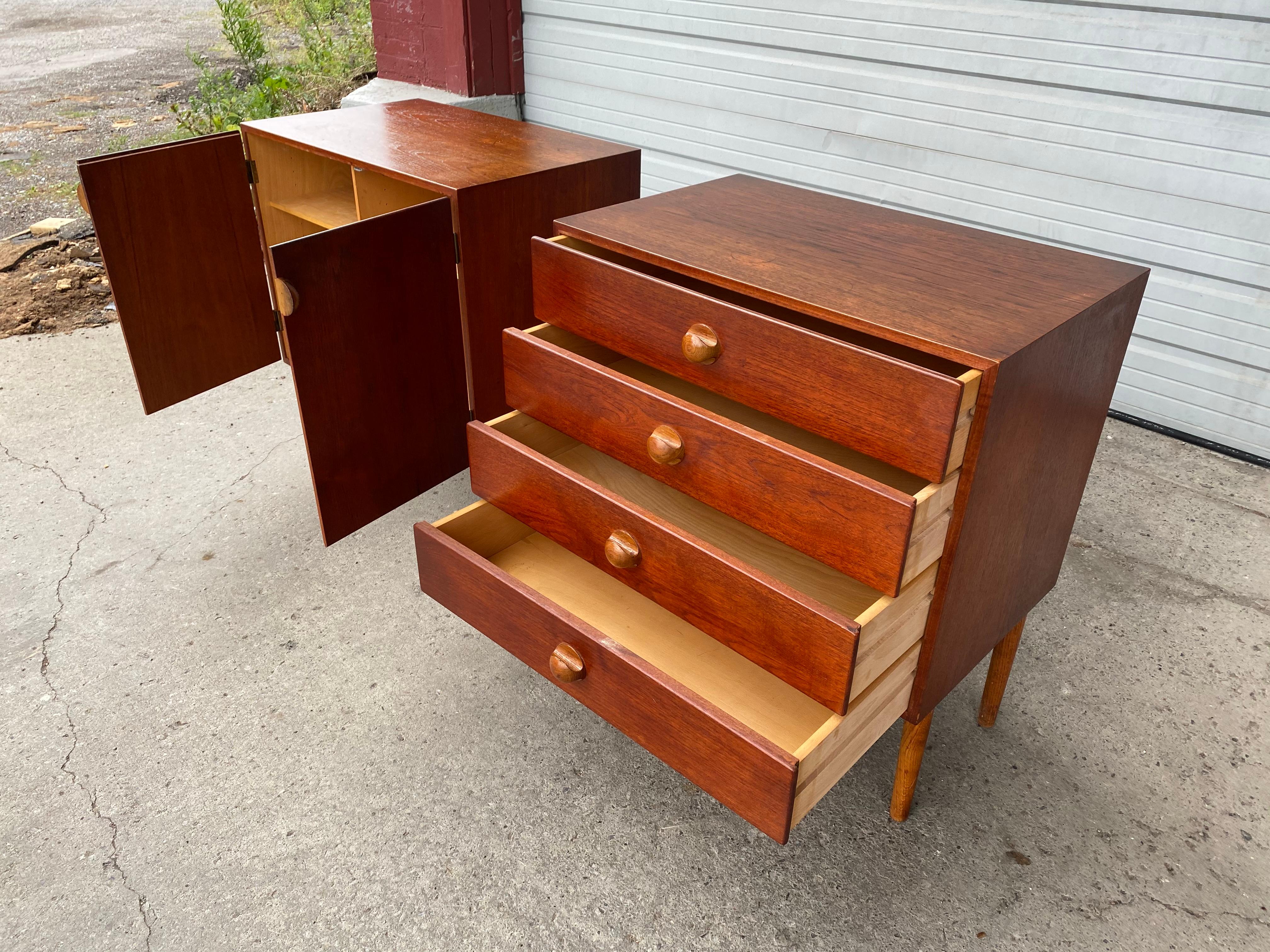 Rare Danish Teak Chest and Cabinet by Vilhelm Wohlert, Naestved Furniture, 1958 3