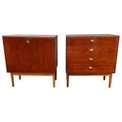 Rare Danish Teak Chest and Cabinet by Vilhelm Wohlert, Naestved Furniture, 1958