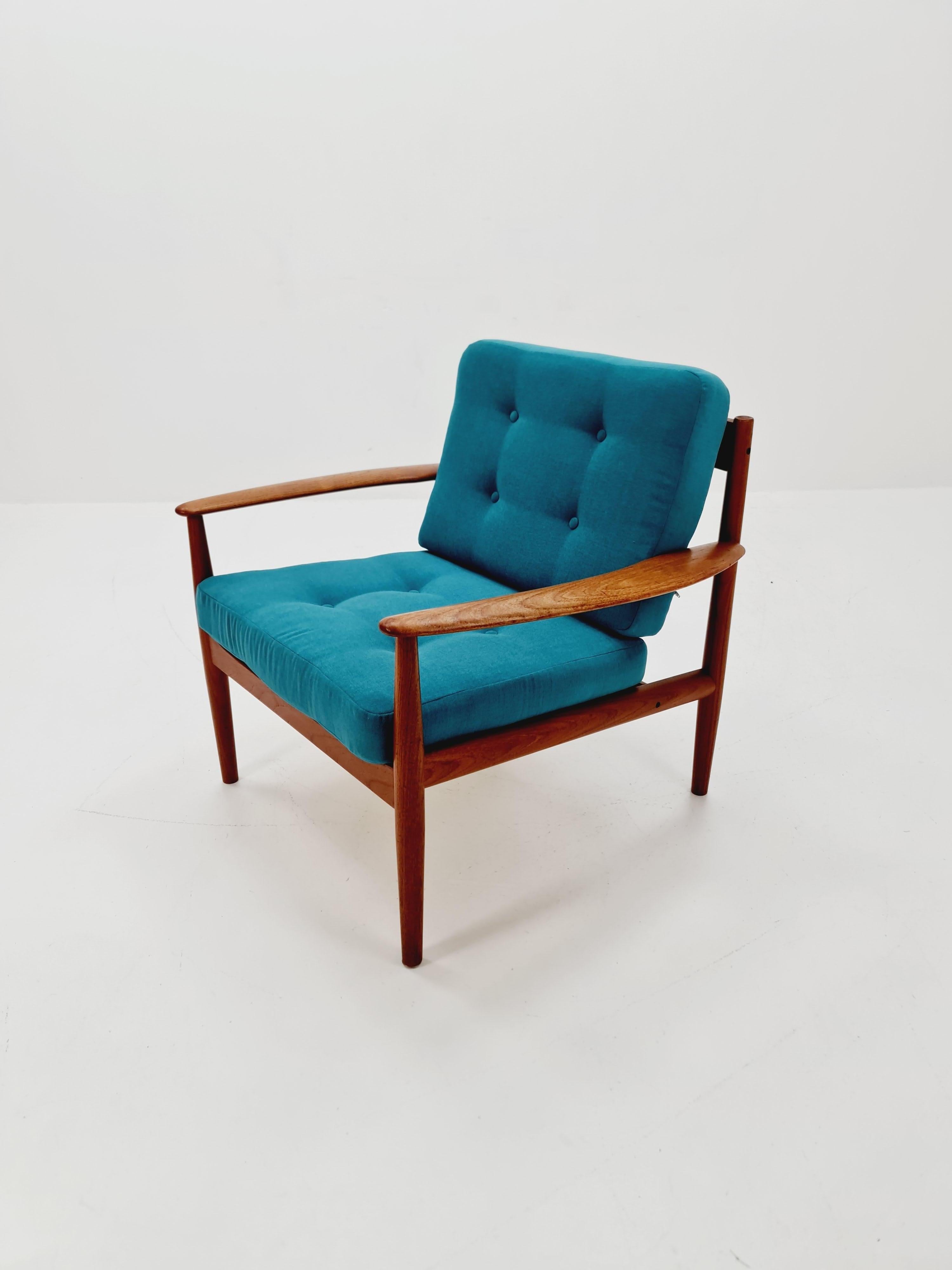Seltener dänischer Teakholz-Loungesessel/ Easy Chair von Grete Jalk für Cado  , 1960s im Angebot 5
