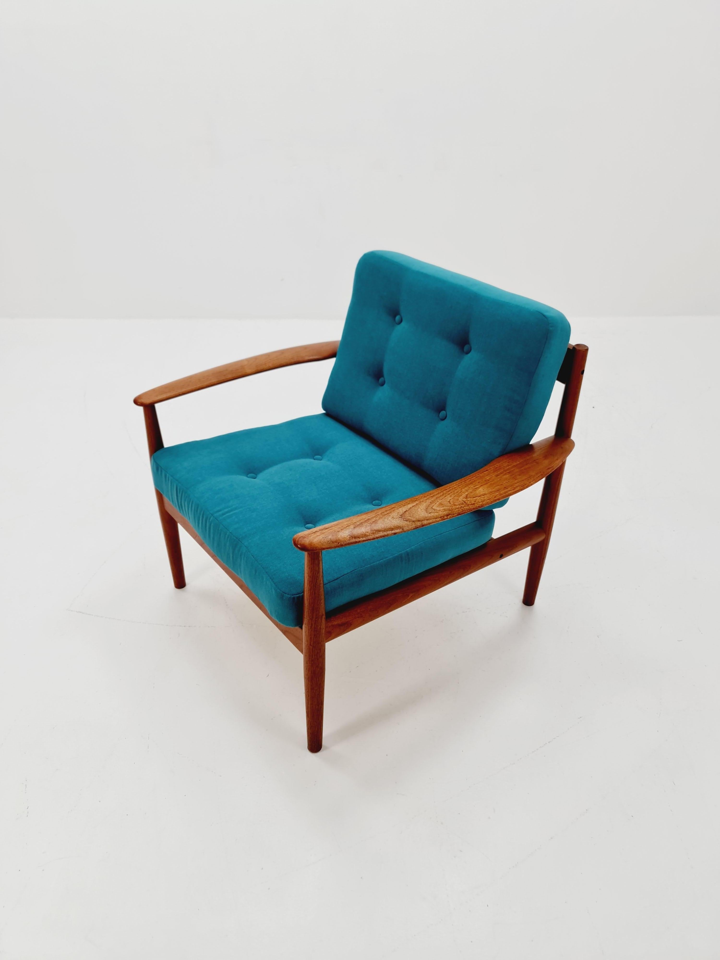 Seltener dänischer Teakholz-Loungesessel/ Easy Chair von Grete Jalk für Cado  , 1960s im Angebot 6
