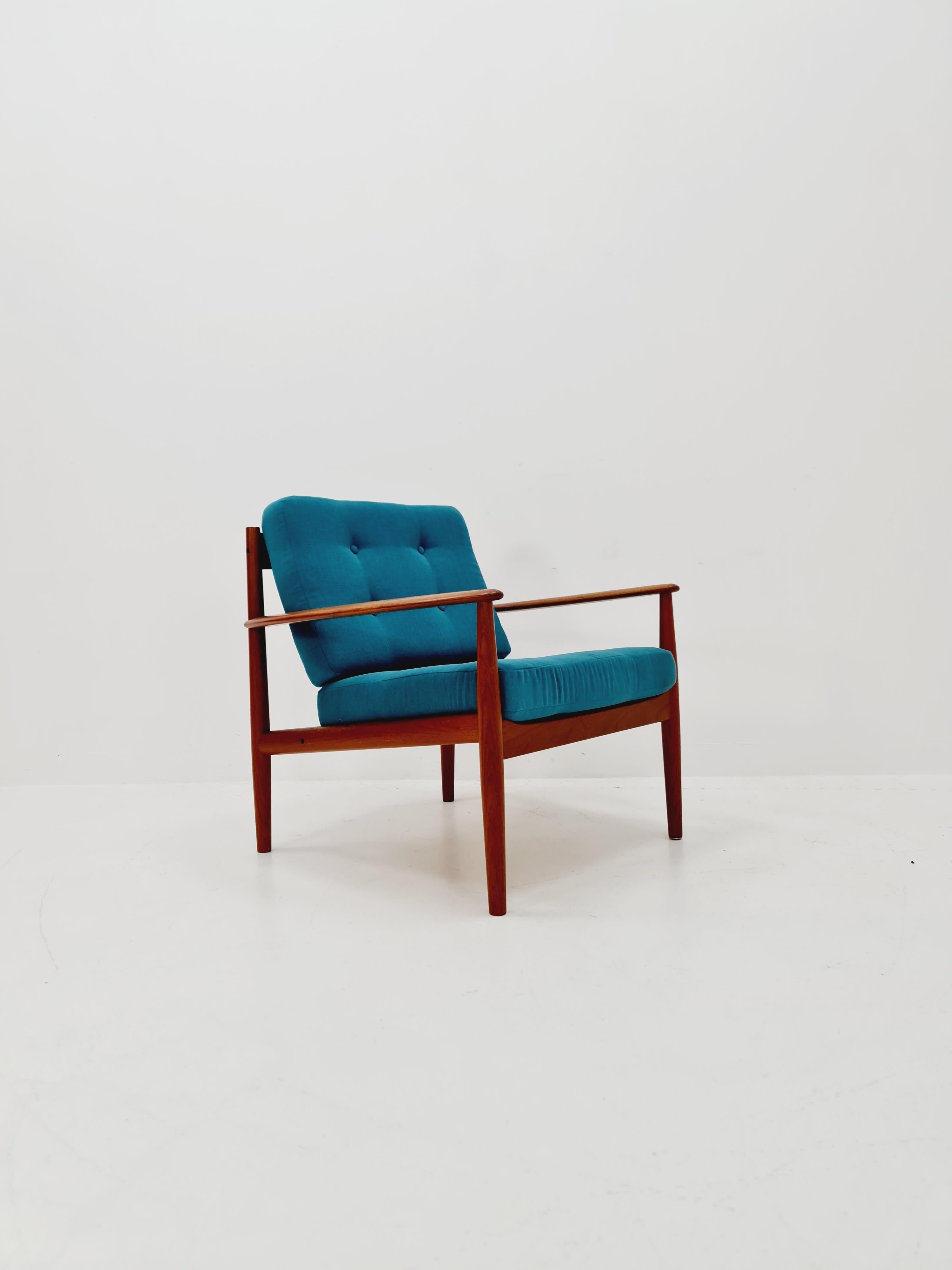 Seltener dänischer Teakholz-Loungesessel/ Easy Chair von Grete Jalk für Cado  , 1960s (Moderne der Mitte des Jahrhunderts) im Angebot
