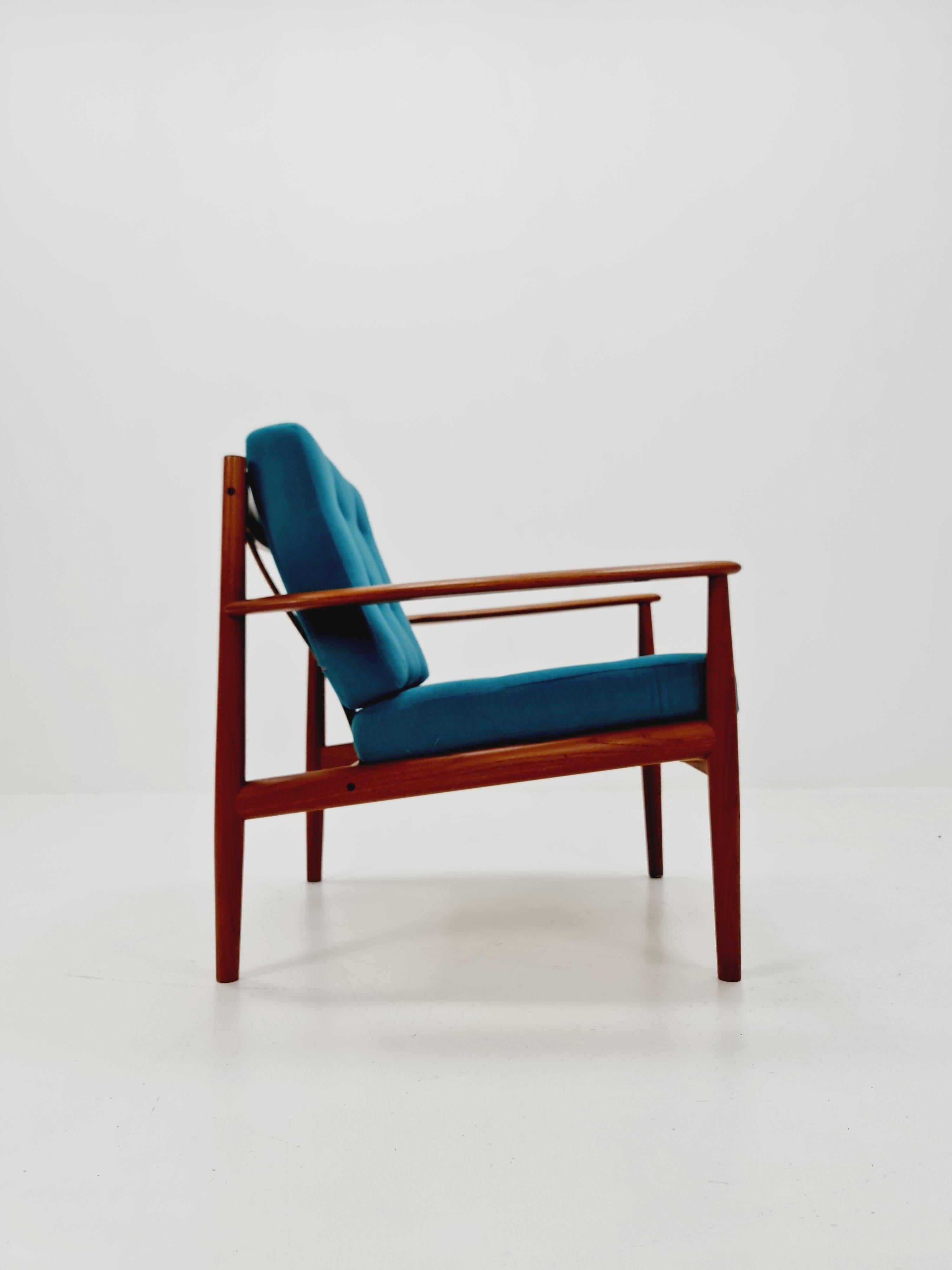 Seltener dänischer Teakholz-Loungesessel/ Easy Chair von Grete Jalk für Cado  , 1960s im Angebot 2