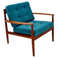 Seltener dänischer Teakholz-Loungesessel/ Easy Chair von Grete Jalk für Cado  , 1960s
