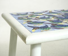 Rare Danish Tile-Top Table, Signed "AT '57", Philip Arctander Style