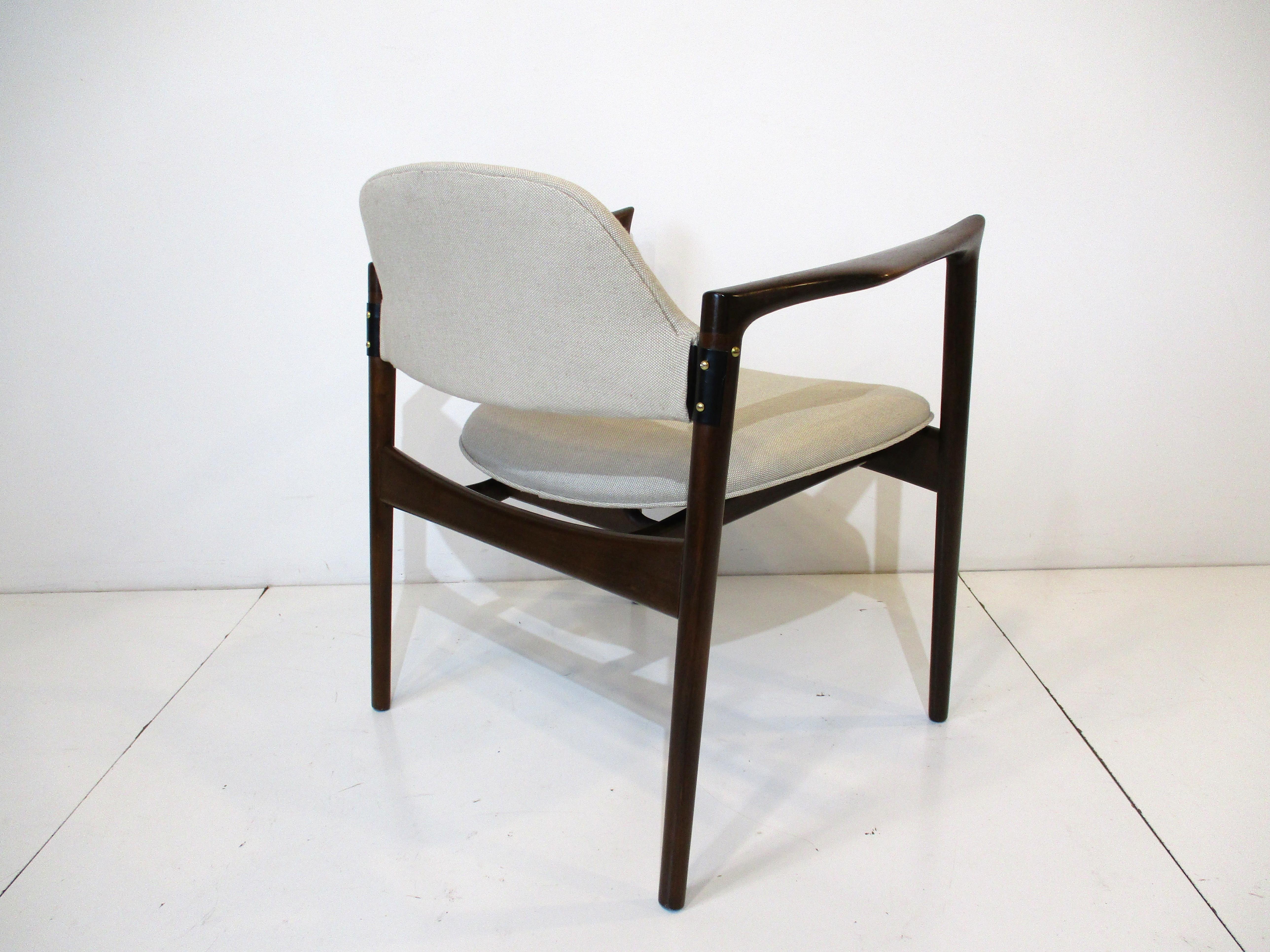 Rare Danish Writing Armchairs by IB Kofod Larsen for Selig For Sale 4