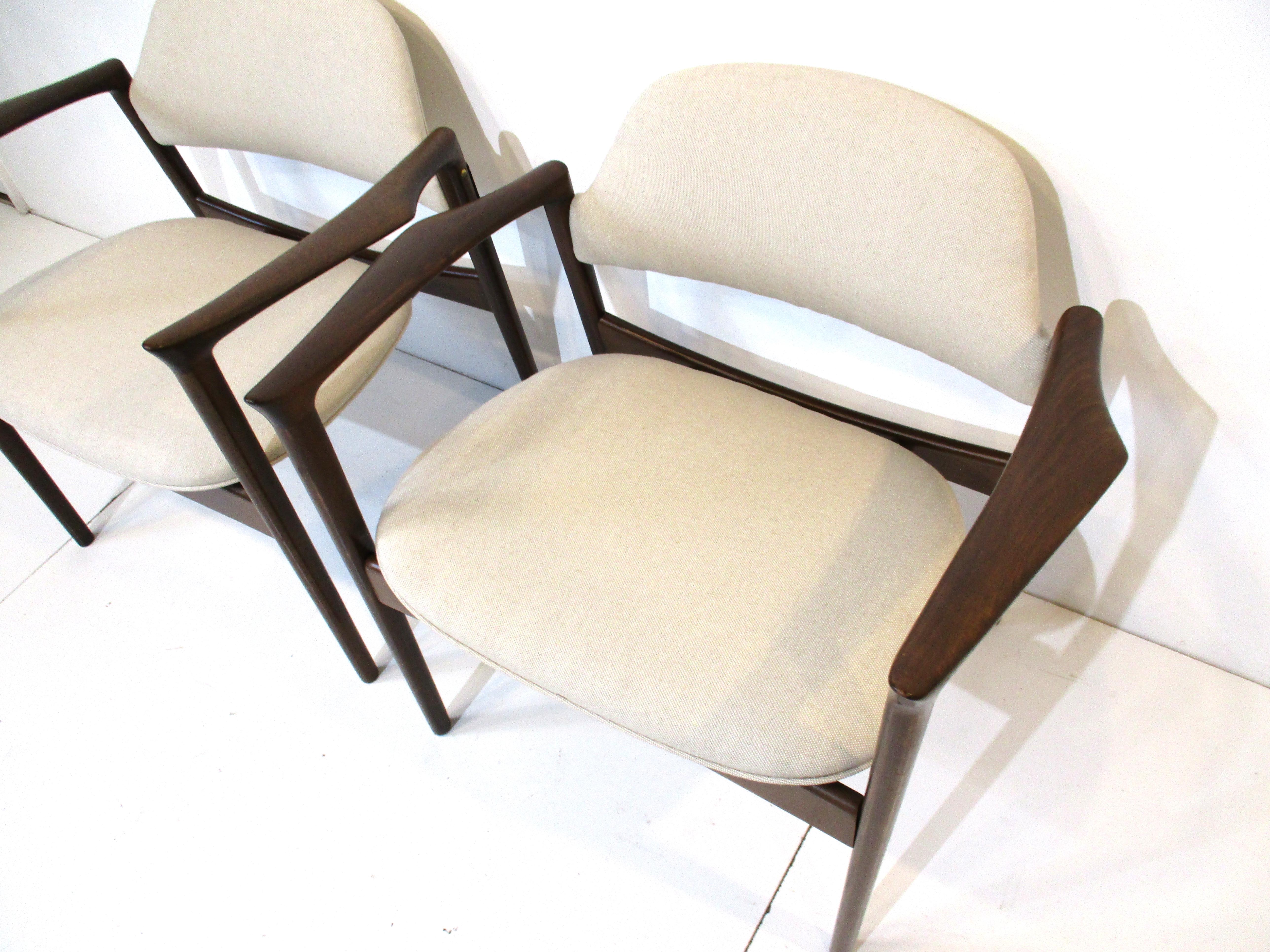 Rare Danish Writing Armchairs by IB Kofod Larsen for Selig For Sale 7