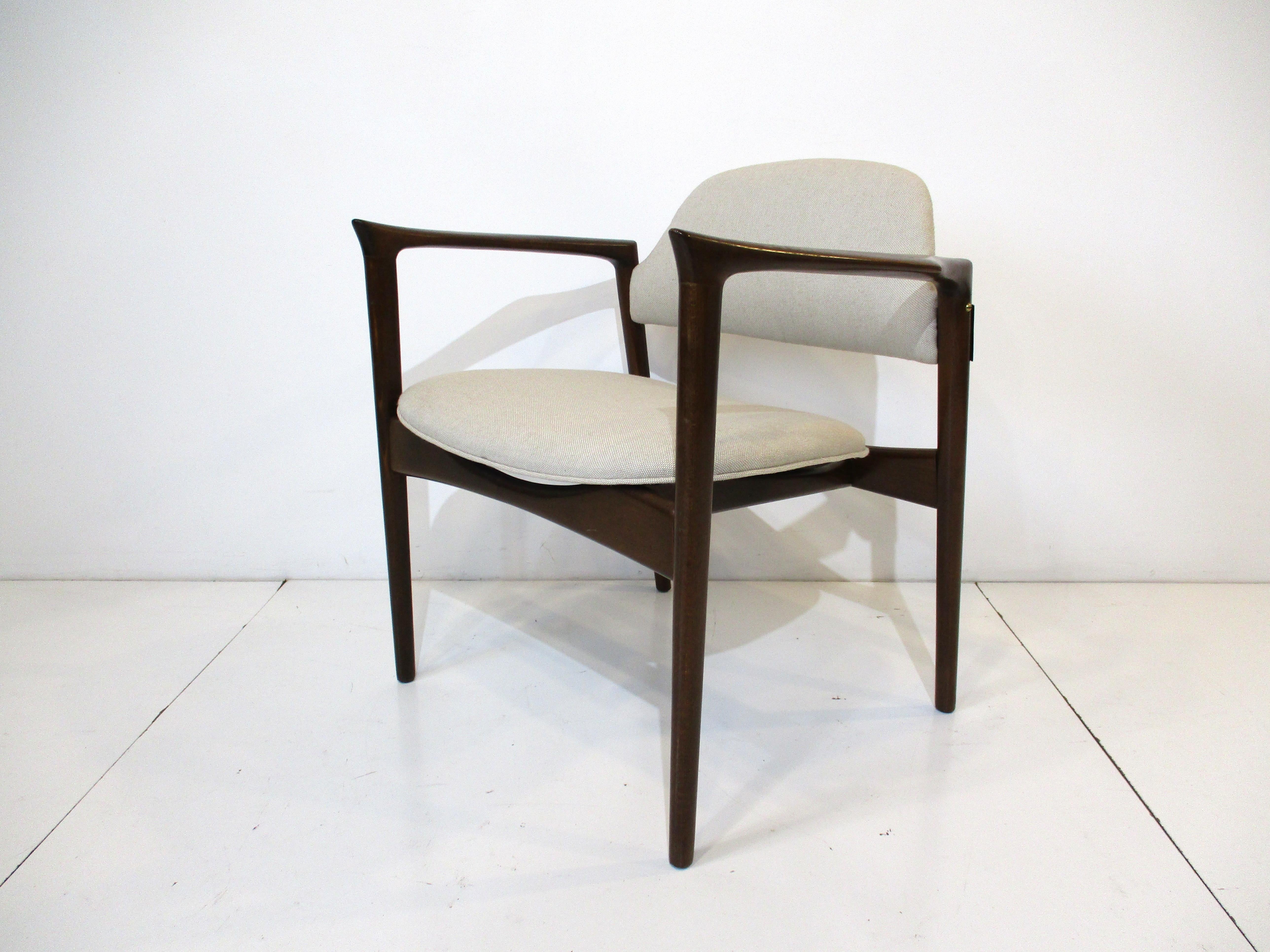 Rare Danish Writing Armchairs by IB Kofod Larsen for Selig For Sale 1