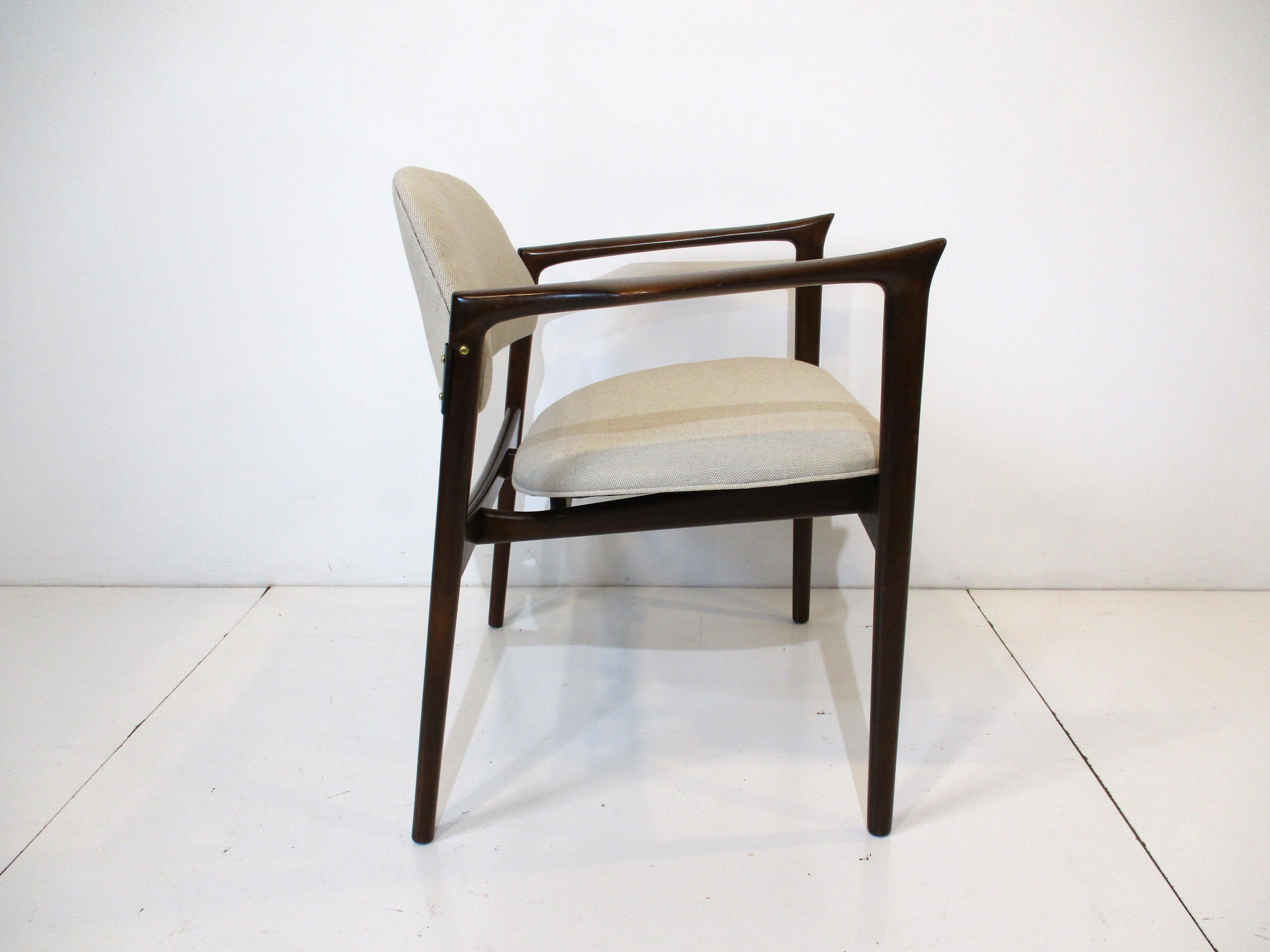 Rare Danish Writing Armchairs by IB Kofod Larsen for Selig For Sale 2