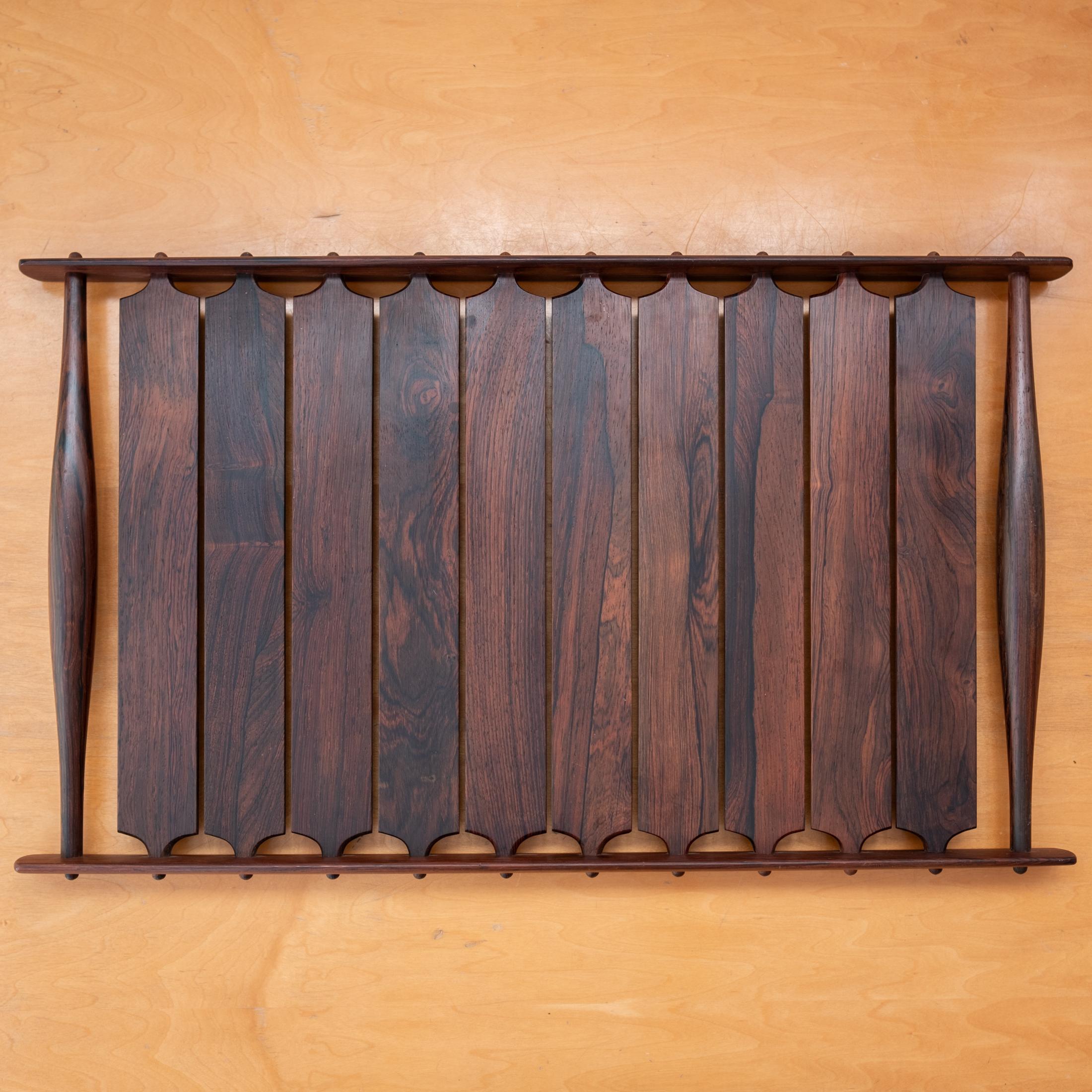 Mid-Century Modern Rare Dansk Rare Woods Palisander Rosewood Tray by Jens Quistgaard