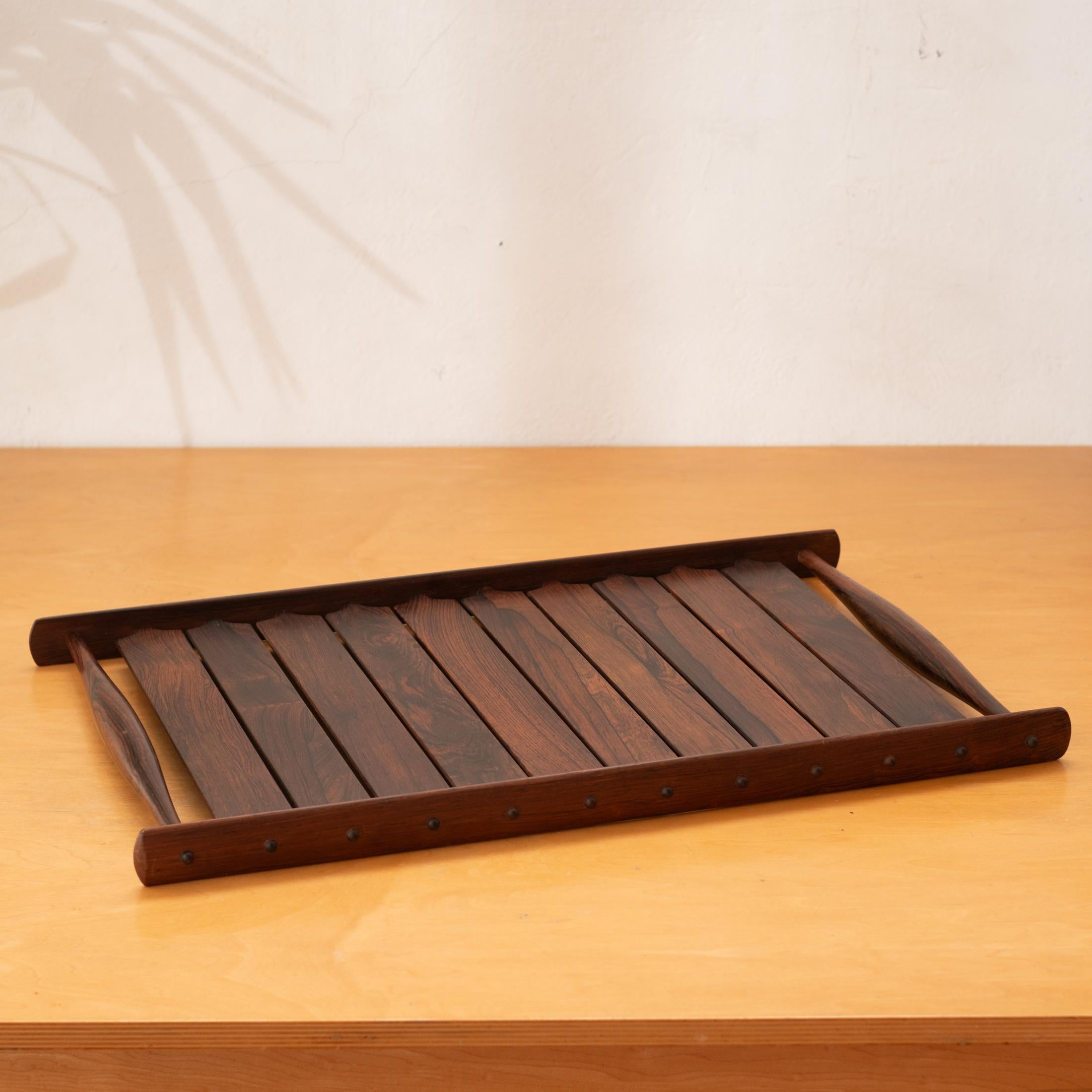 Danish Rare Dansk Rare Woods Palisander Rosewood Tray by Jens Quistgaard