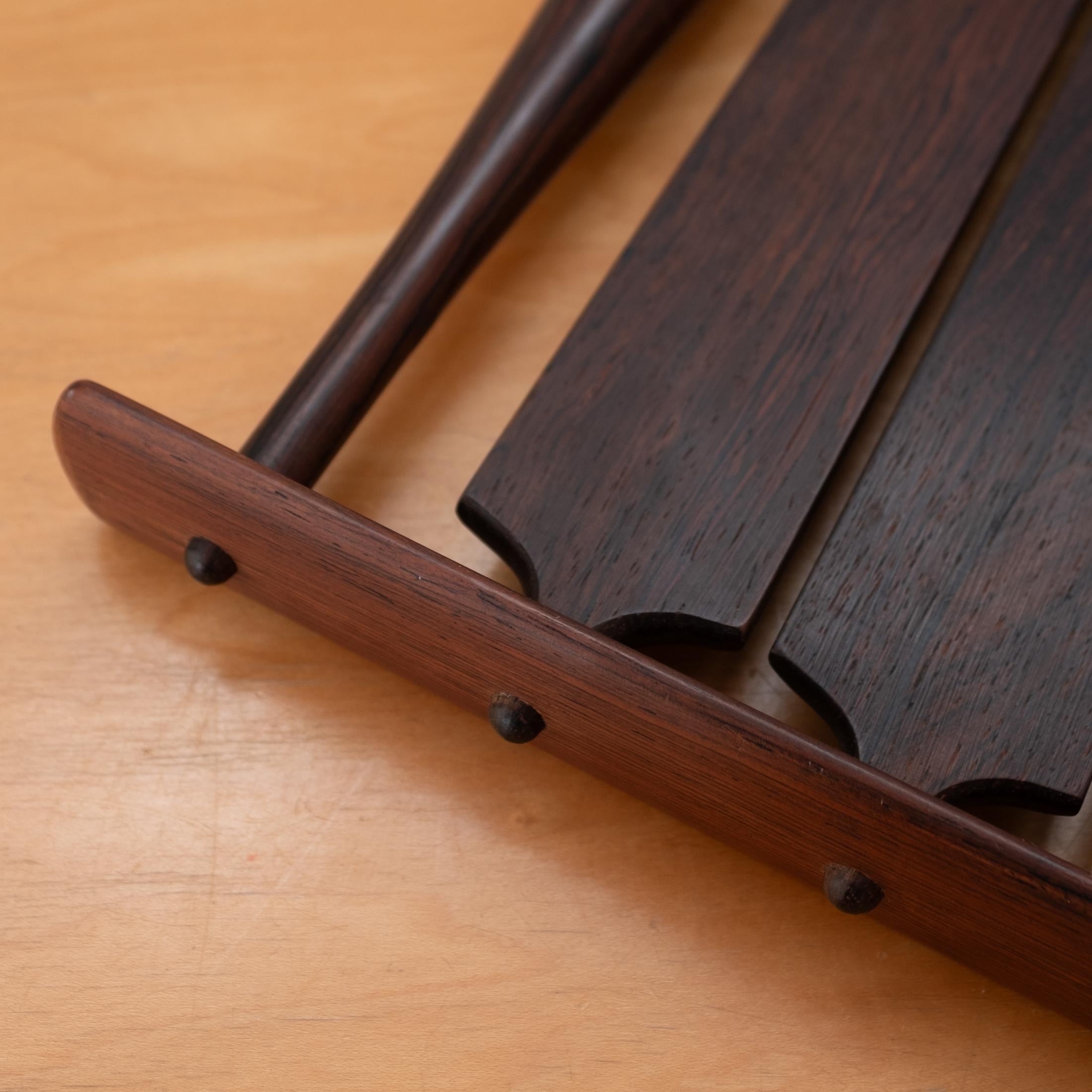 Rare Dansk Rare Woods Palisander Rosewood Tray by Jens Quistgaard In Good Condition In San Diego, CA