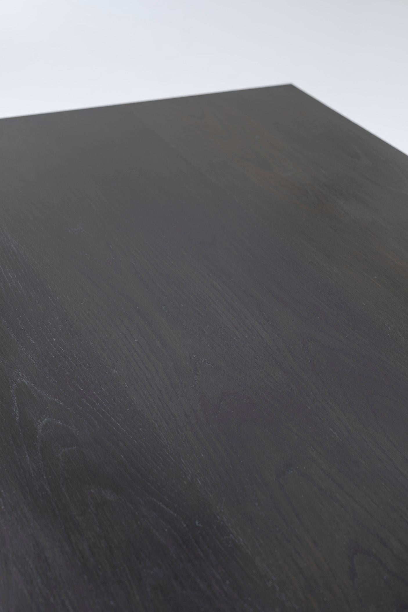 Rare dark stained oak dining table by Karl Andersson & Søn from Sweden, 1980s. For Sale 4