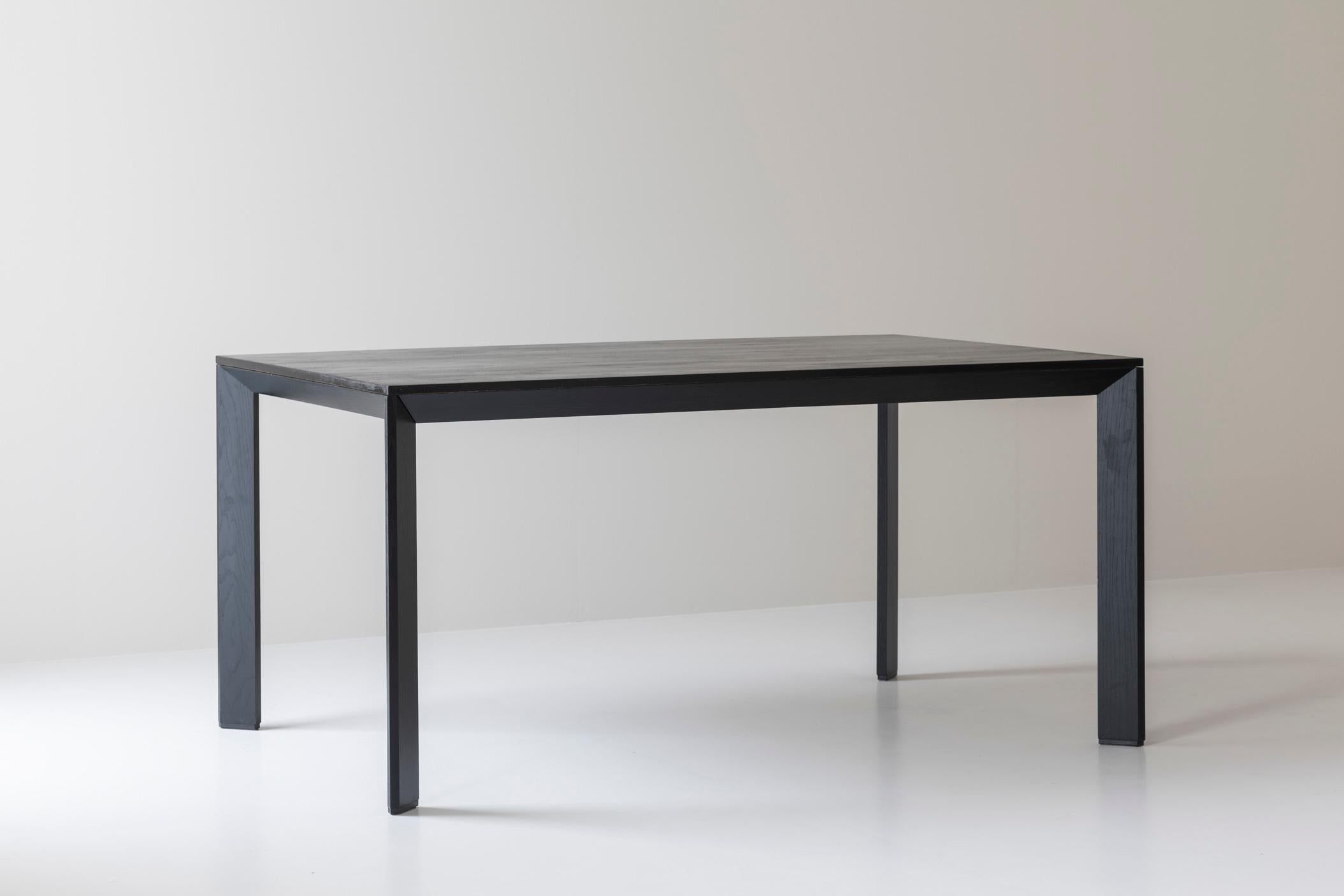 Scandinavian Modern Rare dark stained oak dining table by Karl Andersson & Søn from Sweden, 1980s. For Sale