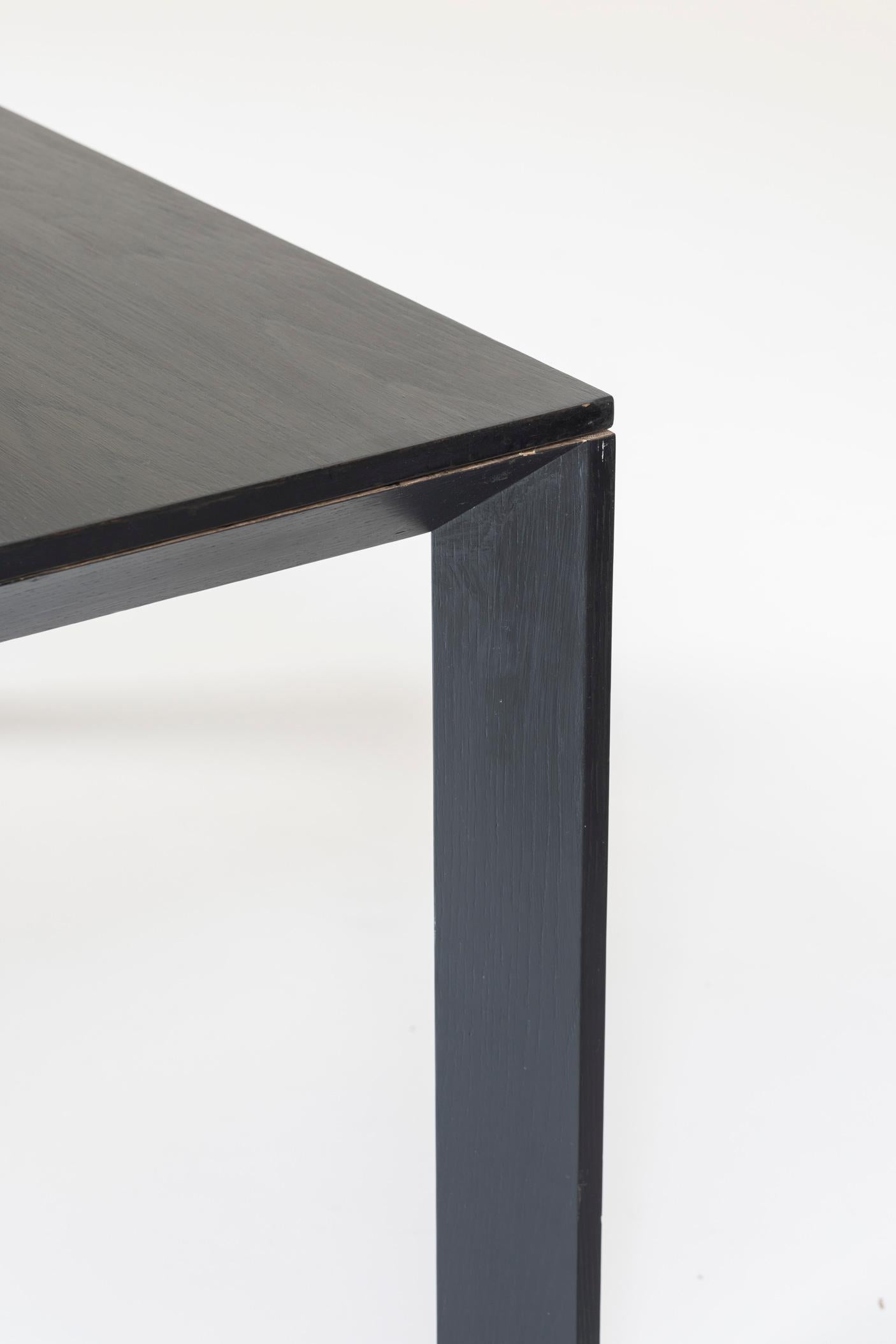 Late 20th Century Rare dark stained oak dining table by Karl Andersson & Søn from Sweden, 1980s. For Sale