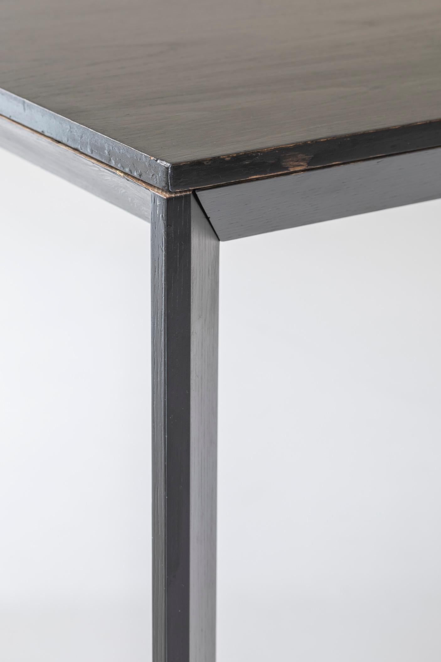 Rare dark stained oak dining table by Karl Andersson & Søn from Sweden, 1980s. For Sale 1