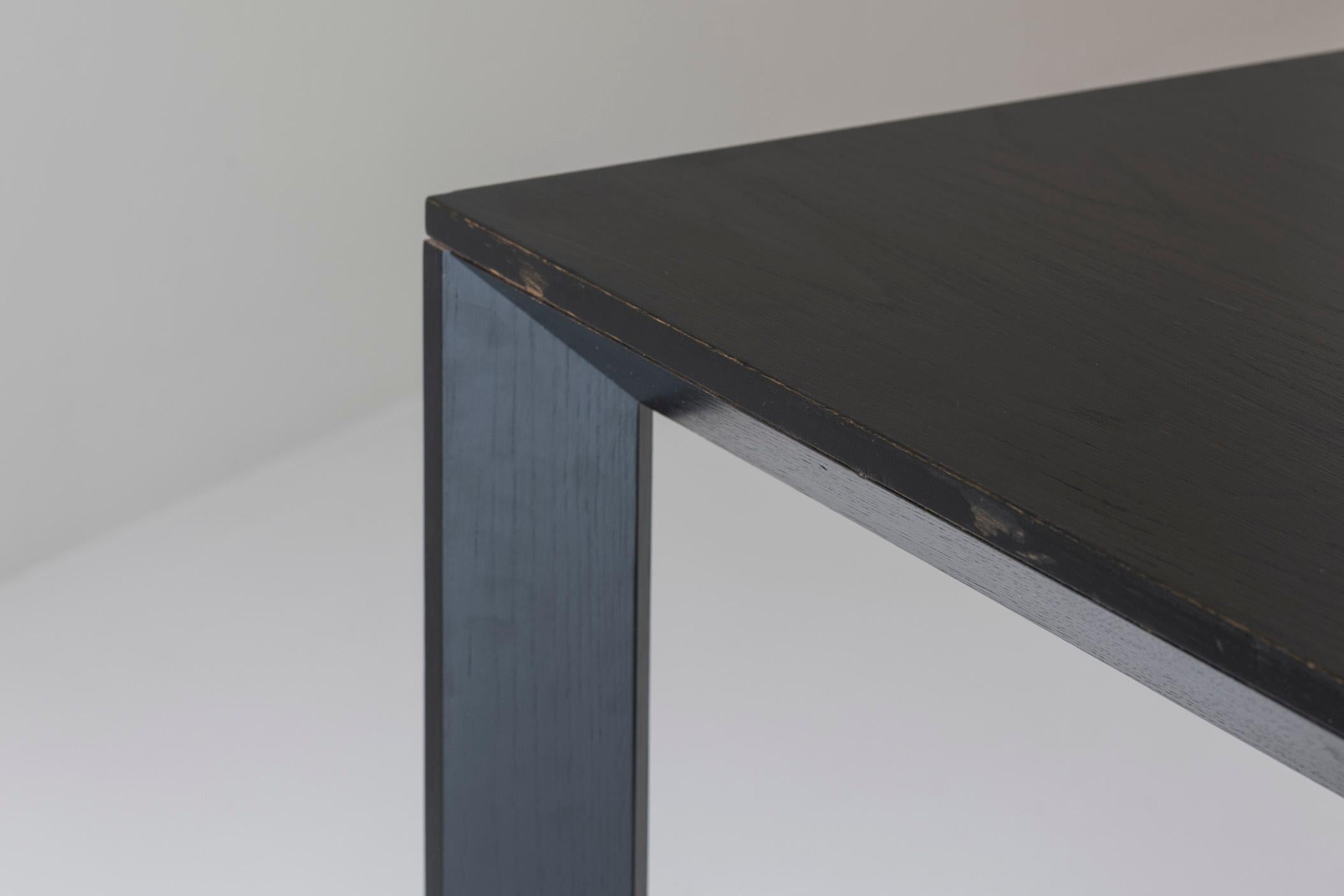 Rare dark stained oak dining table by Karl Andersson & Søn from Sweden, 1980s. For Sale 2