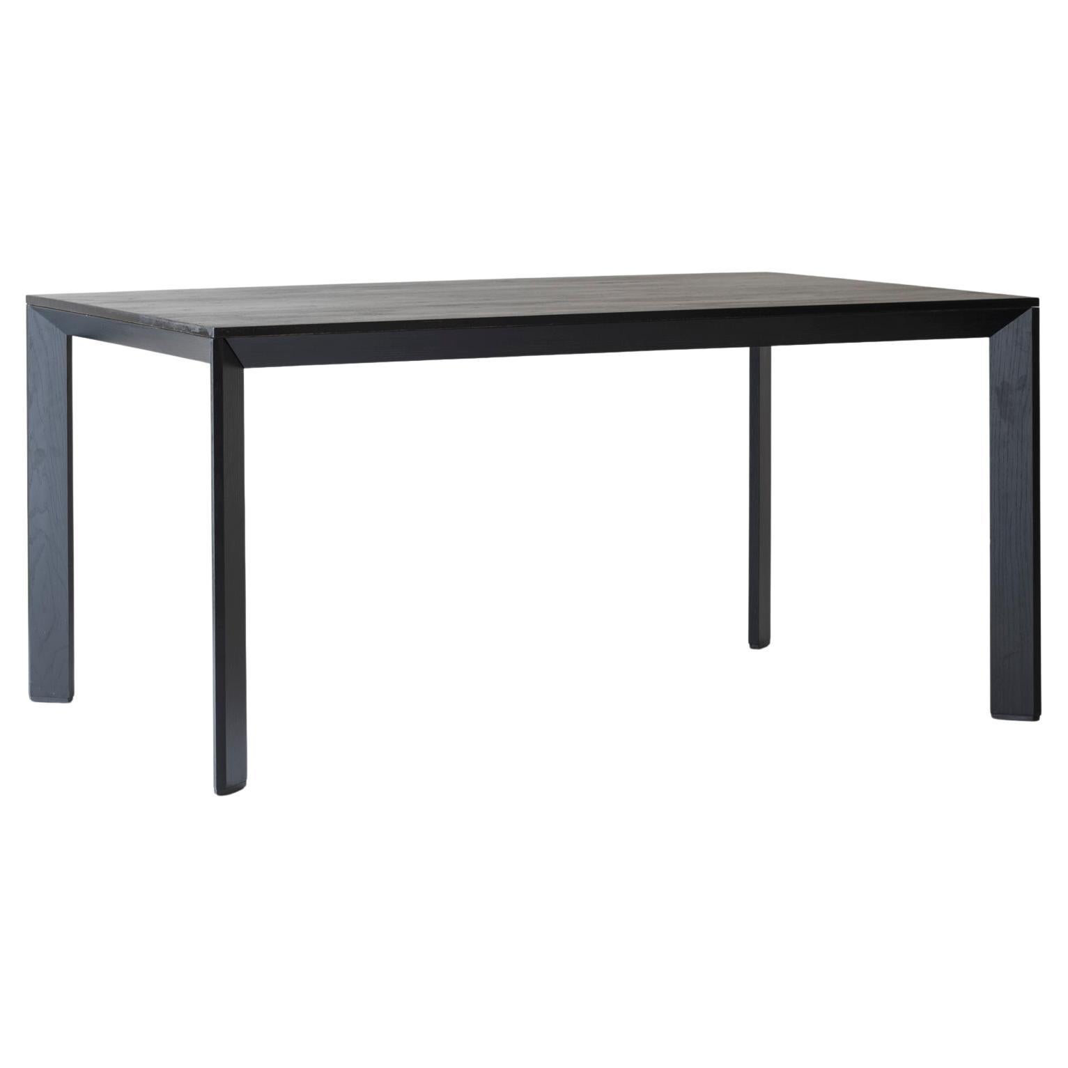 Rare dark stained oak dining table by Karl Andersson & Søn from Sweden, 1980s. For Sale