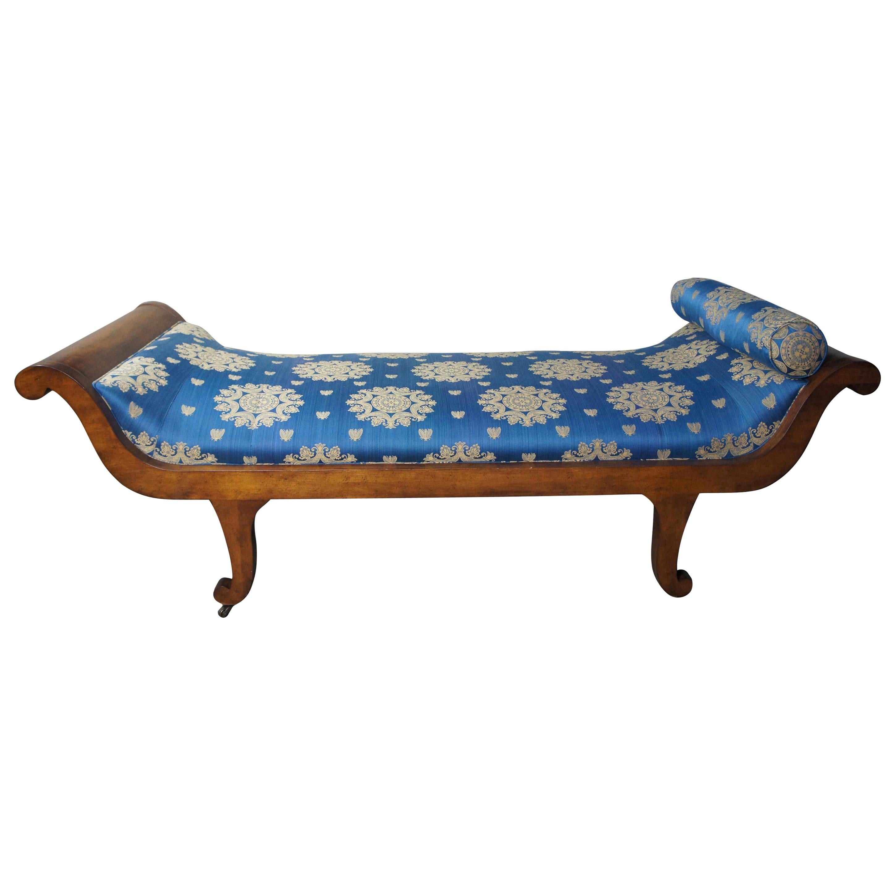 Darryl Carter Garden & Guns G&G Sleigh Daybed Chaise Lounge Scalamandre Fabric