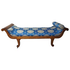 Darryl Carter Garden & Guns G&G Sleigh Daybed Chaise Lounge Scalamandre Fabric