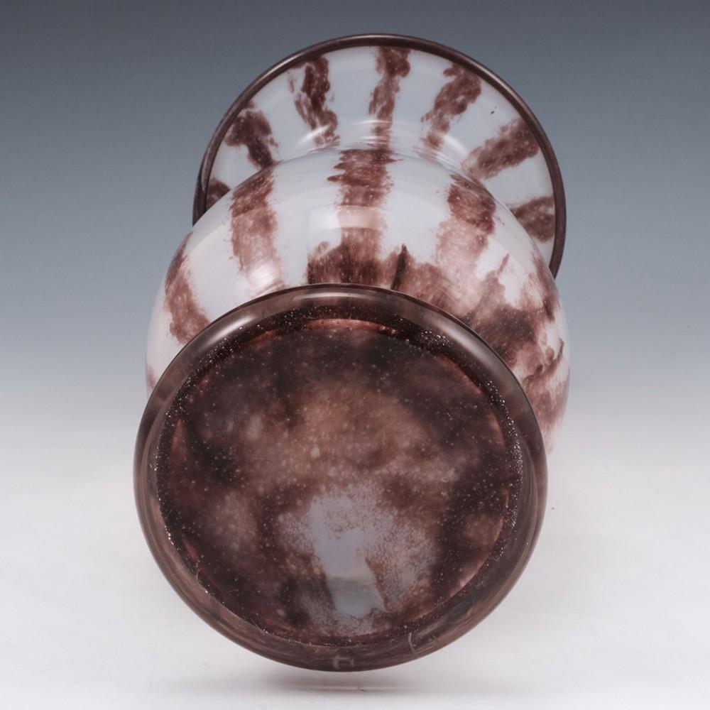 Glass Rare Daum Intercalaire Design Vase, 1919-1923 For Sale