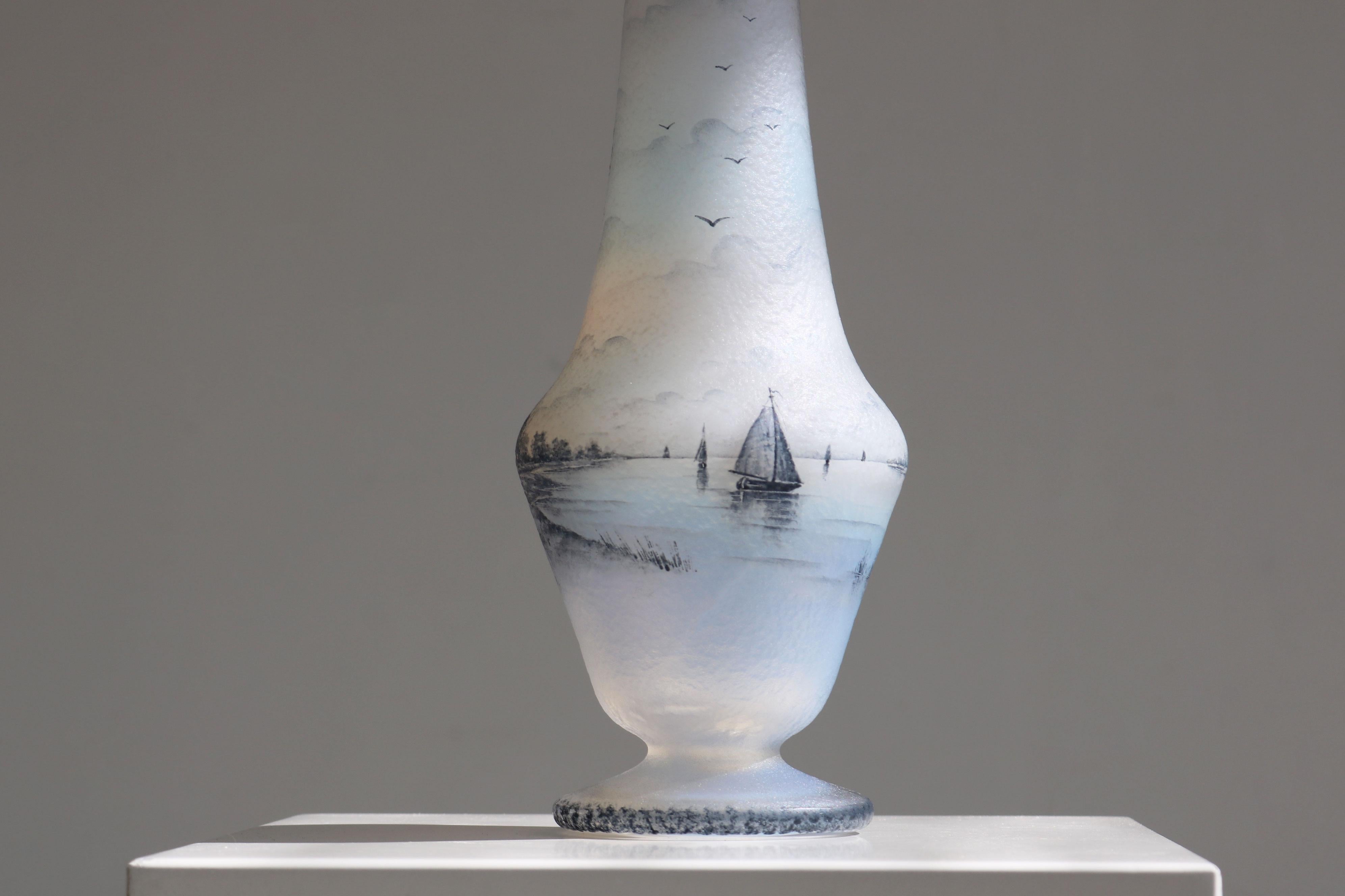 Art Nouveau Raro vaso Daum Nancy 