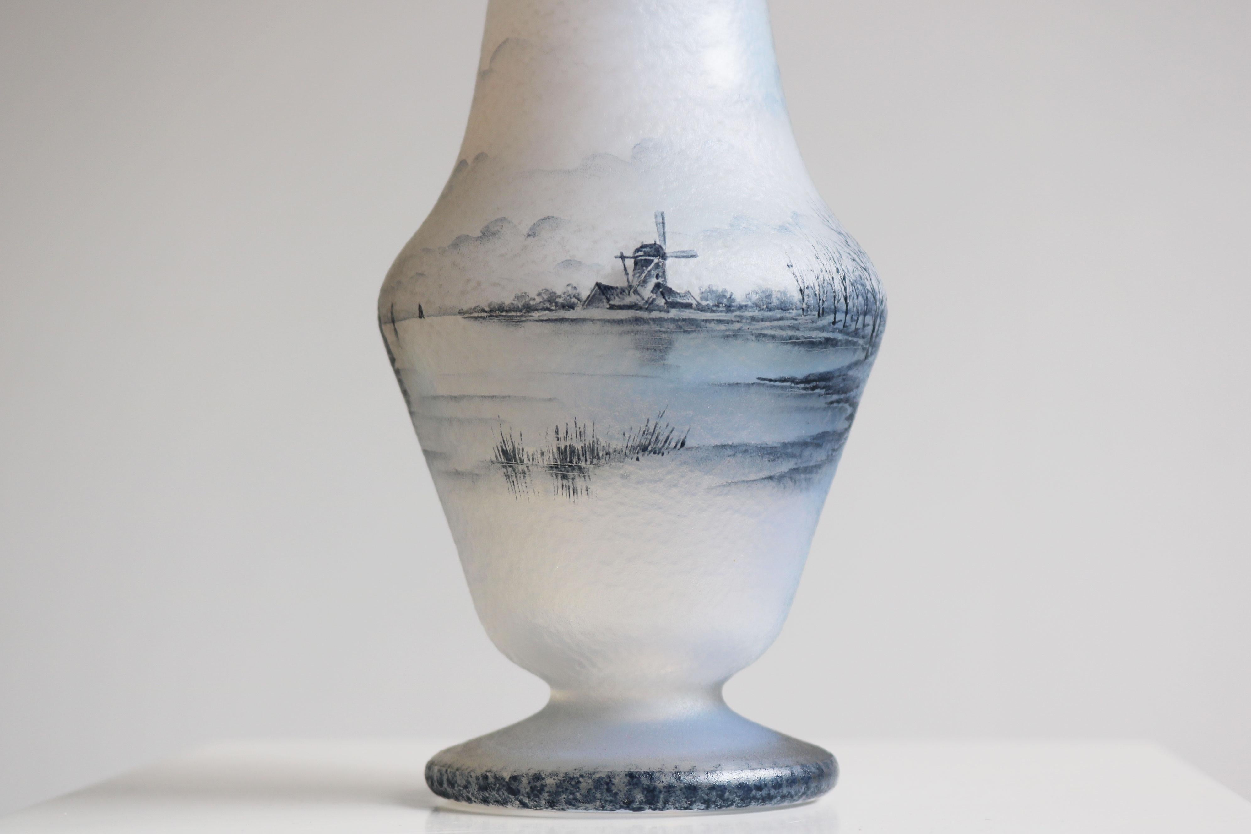 Francese Raro vaso Daum Nancy 