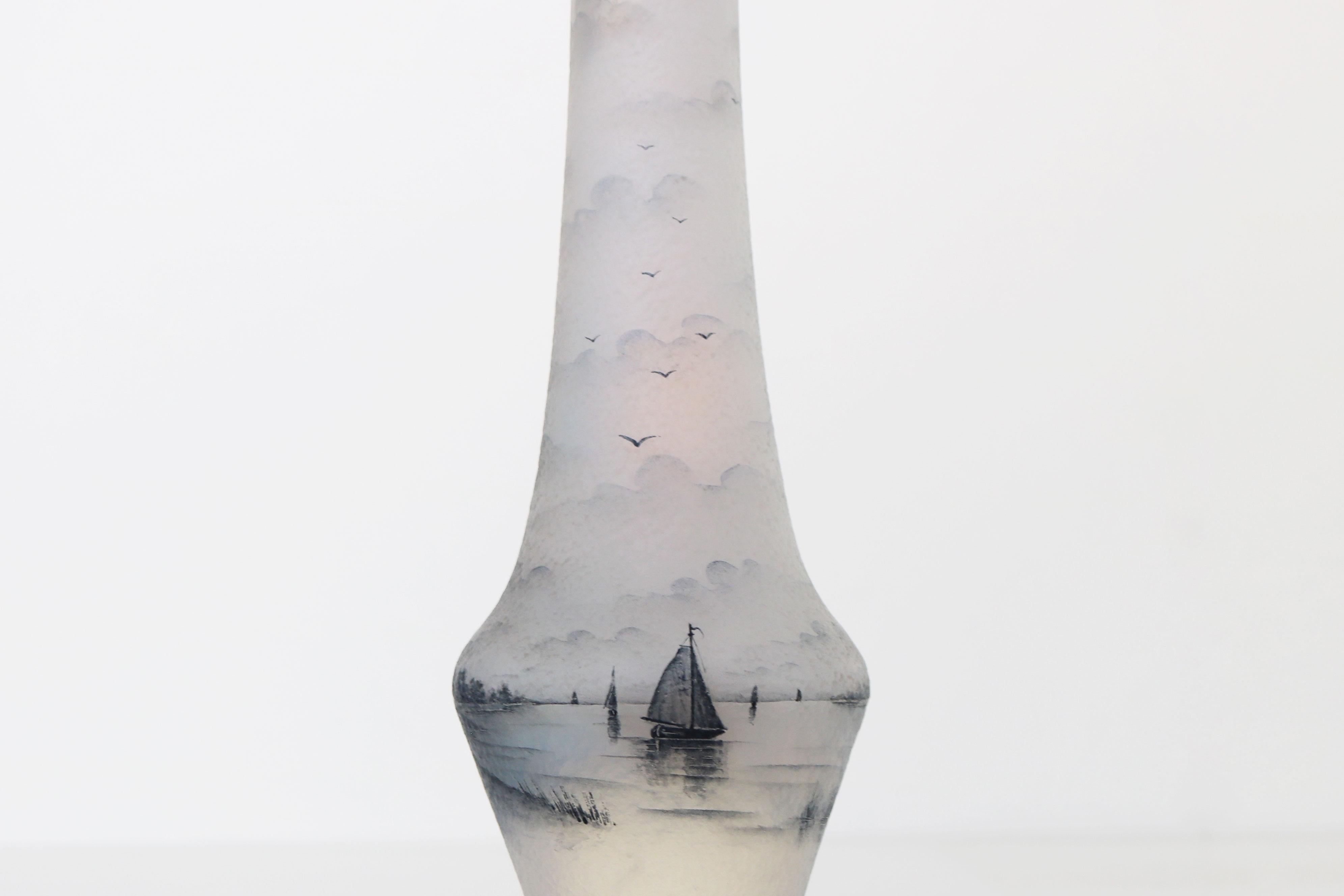 Fine XIX secolo Raro vaso Daum Nancy 