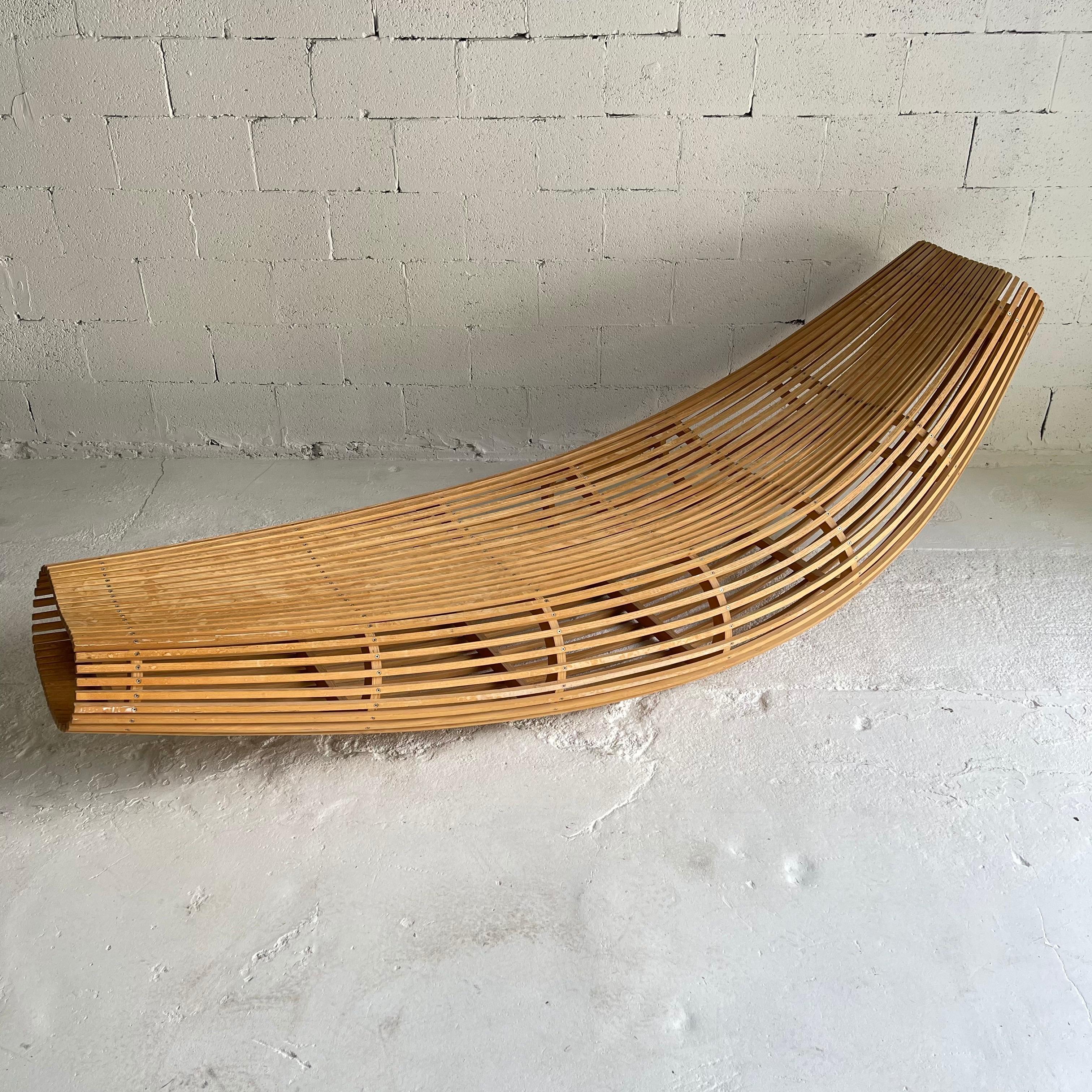 Organic Modern Rare David Trubridge “Body Raft” Chaise Lounge, New Zealand, 2000