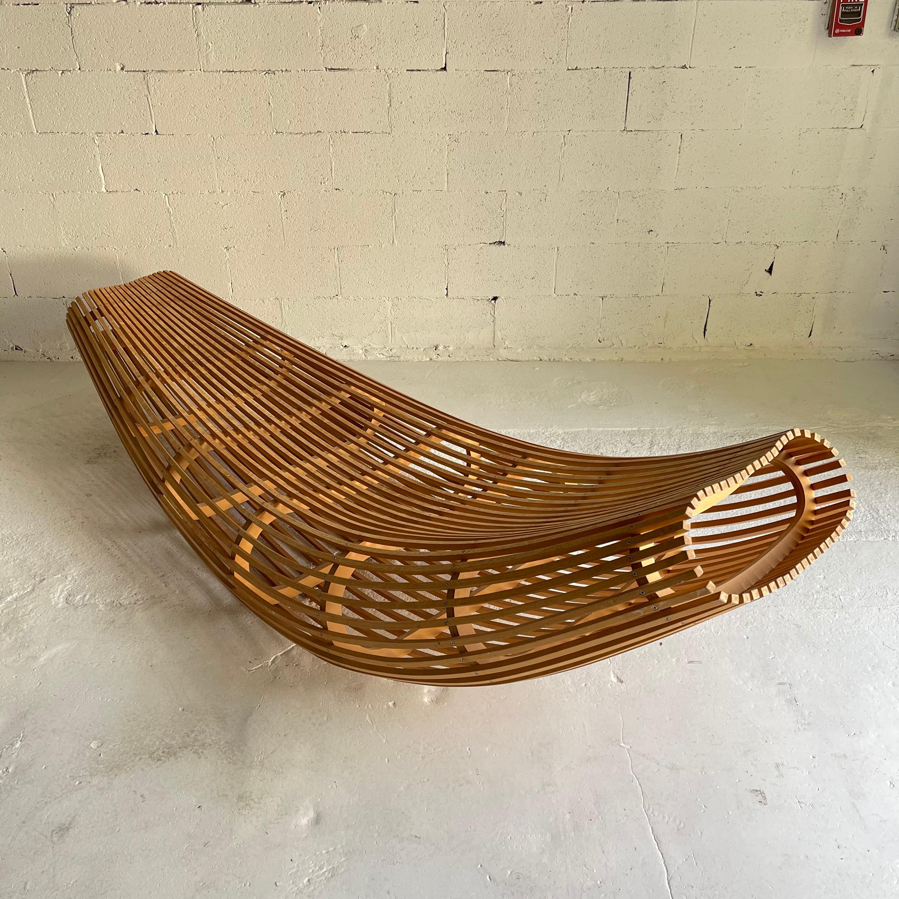 Contemporary Rare David Trubridge “Body Raft” Chaise Lounge, New Zealand, 2000