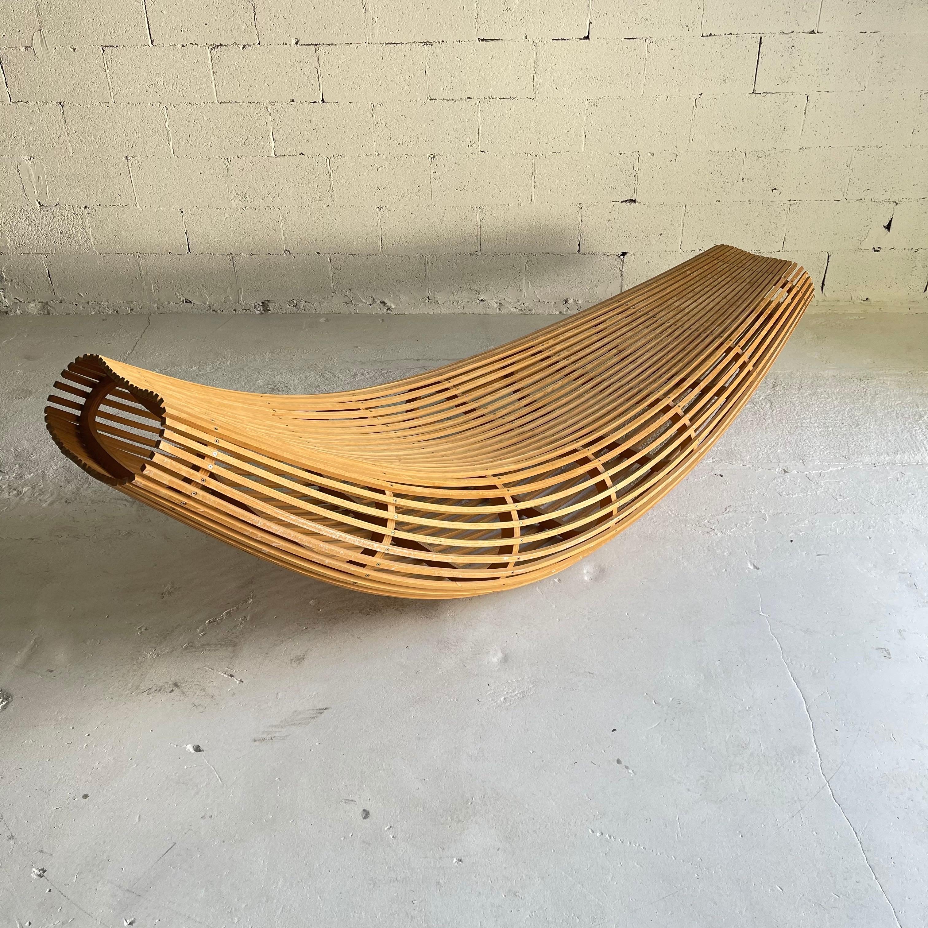 Rare David Trubridge “Body Raft” Chaise Lounge, New Zealand, 2000 1