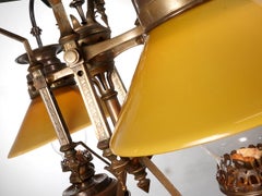 Rare Dayton No. 230 Two-Light Railroad Car Center Lamp