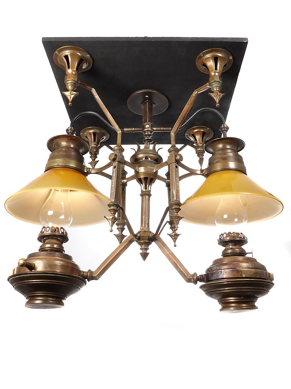 Raro faro central de dos luces para vagón de ferrocarril Dayton nº 230 Estadounidense en venta