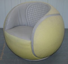 Rare De Sede 1985 DS-9100/01 Tennis Ball Swivel Armchair from WTA Zurich Open