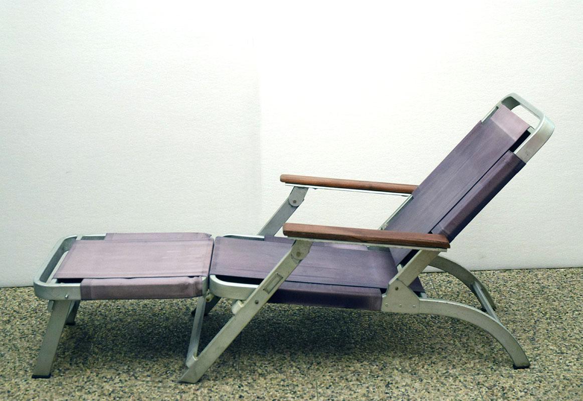 Rara tumbona del Transatlántico Michelangelo 1965 Italiano en venta