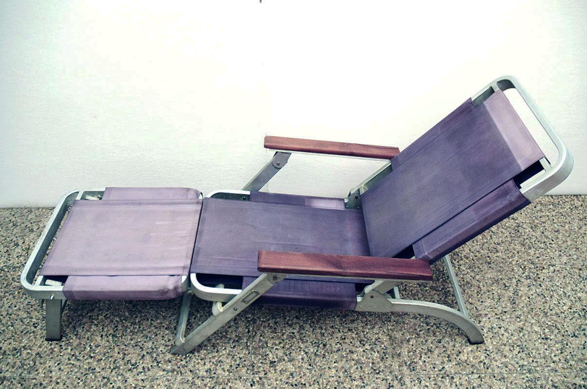 Rara tumbona del Transatlántico Michelangelo 1965 en Bueno estado para la venta en Parma, IT