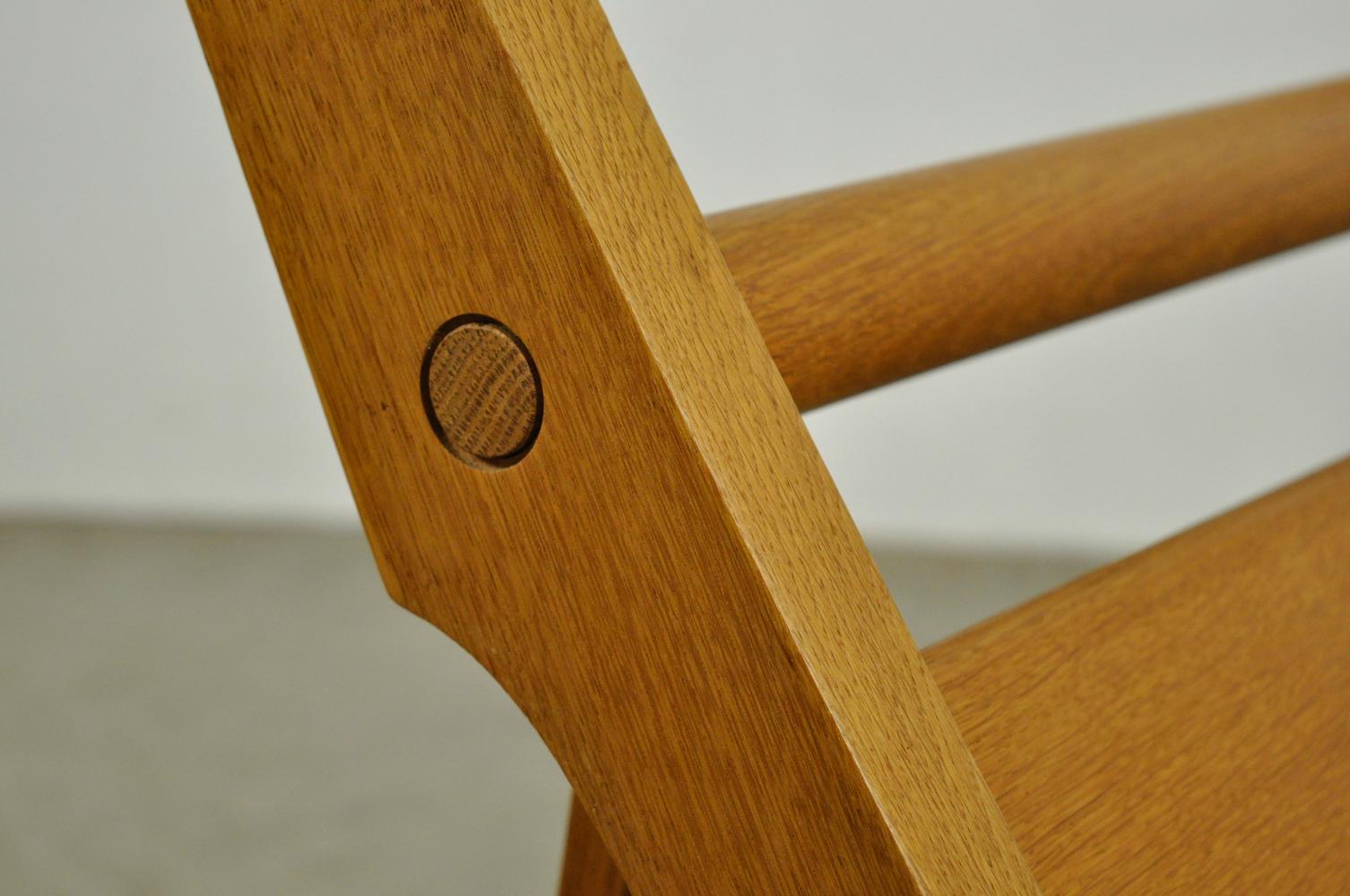 Rare deckchair / lounge chair AP71 by Hans Wegner for AP Stolen, Denmark, 1960s For Sale 8