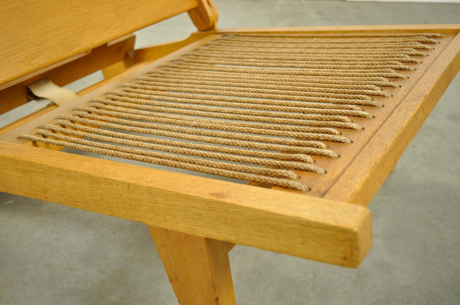 Rare deckchair / lounge chair AP71 by Hans Wegner for AP Stolen, Denmark, 1960s For Sale 10