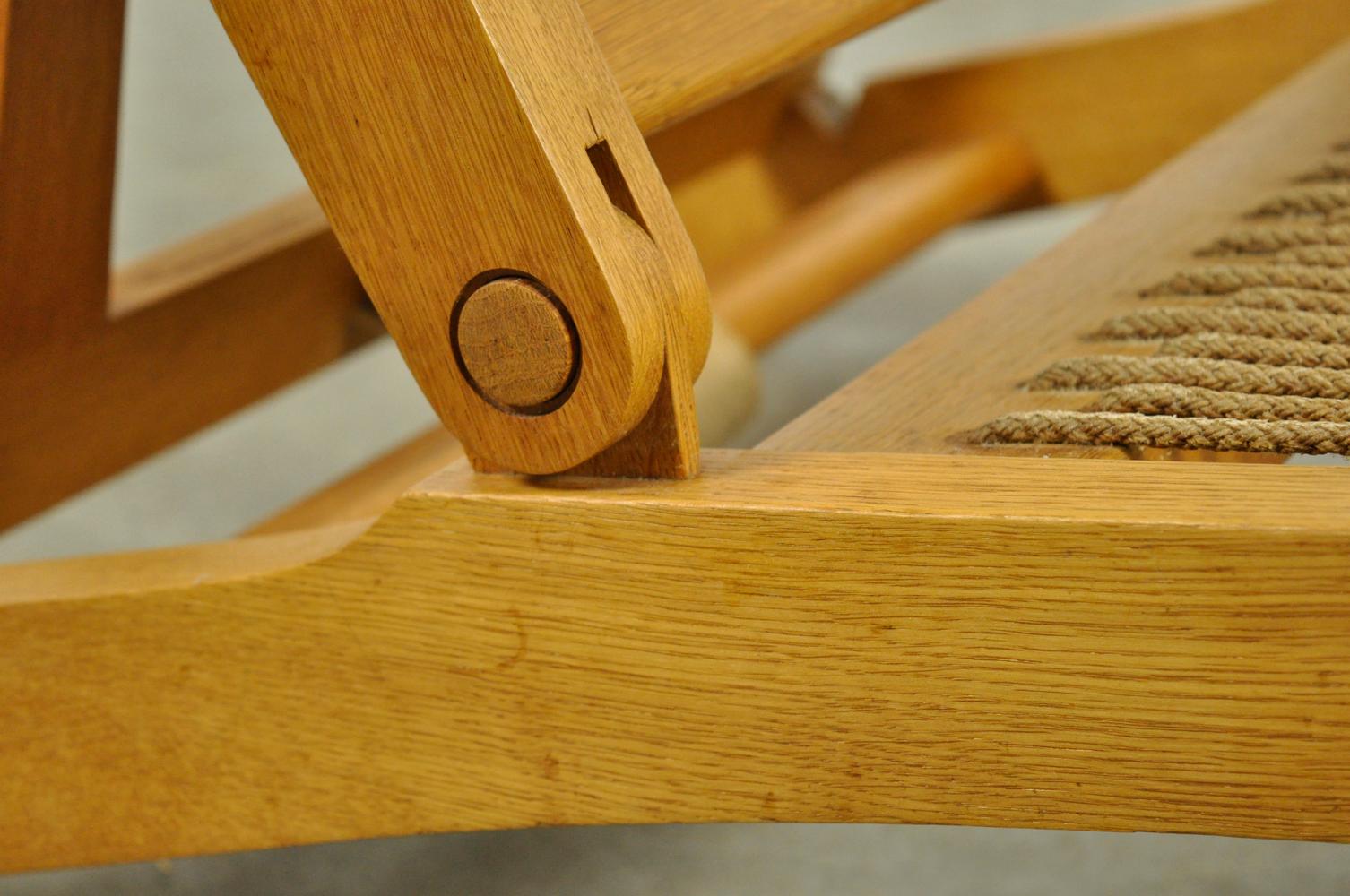 Rare deckchair / lounge chair AP71 by Hans Wegner for AP Stolen, Denmark, 1960s For Sale 11